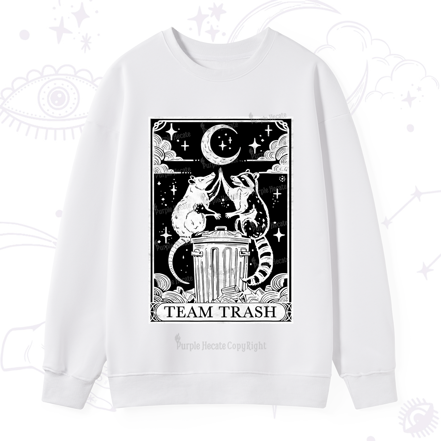 Purplehecate The Team Trash Tarot Sweatshirt