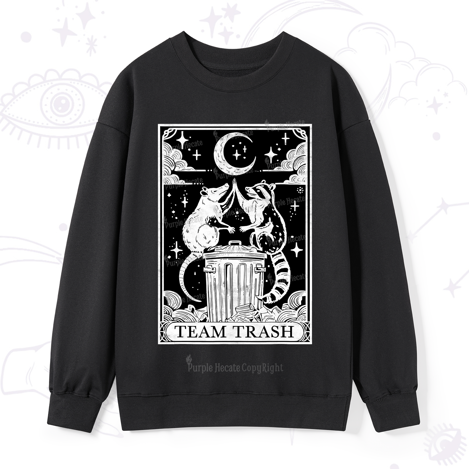 Purplehecate The Team Trash Tarot Sweatshirt