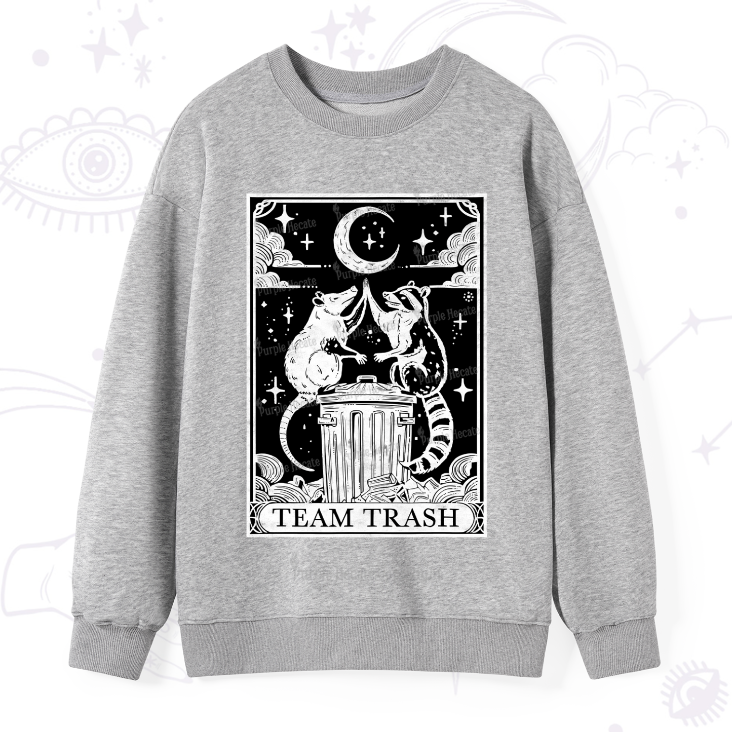 Purplehecate The Team Trash Tarot Sweatshirt