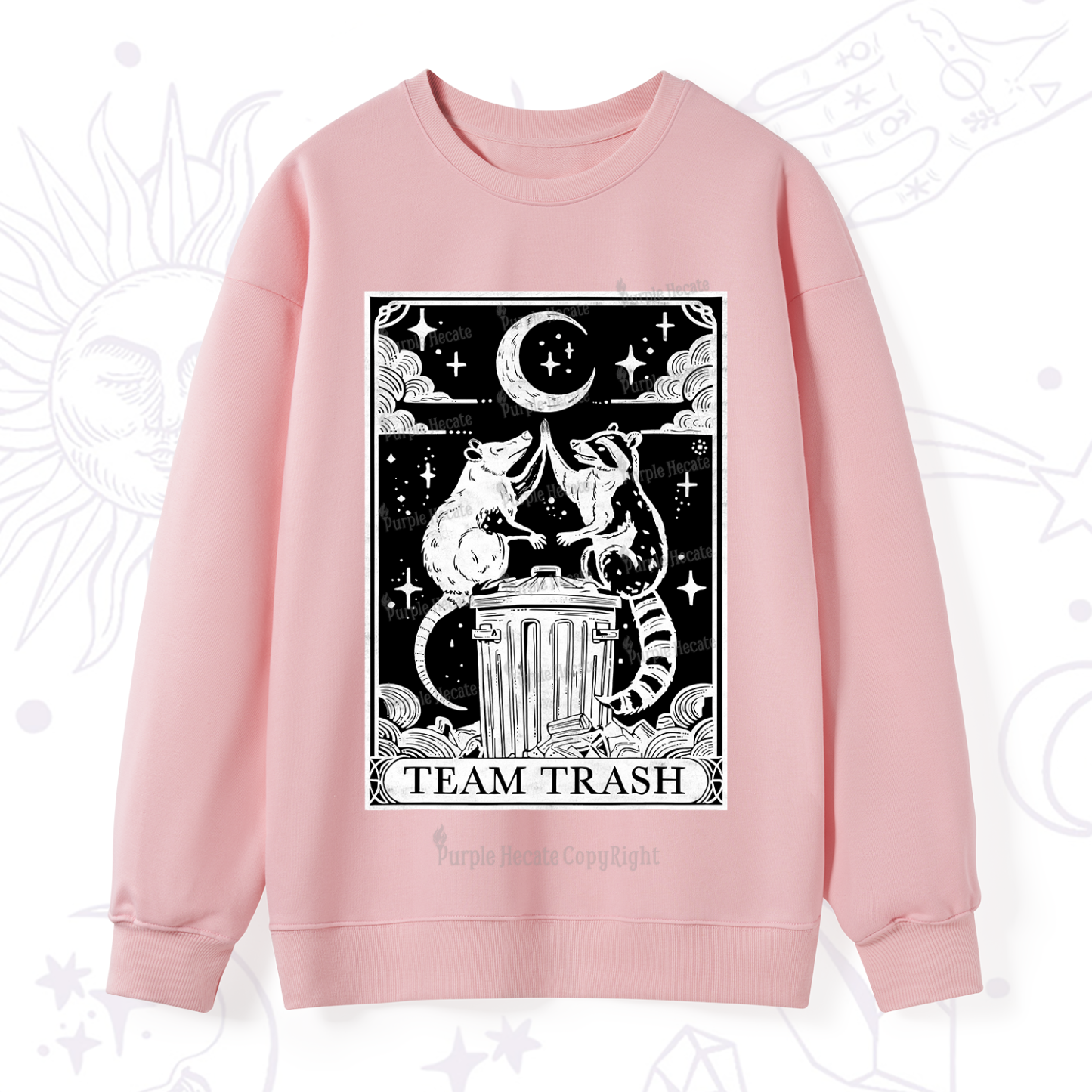 Purplehecate The Team Trash Tarot Sweatshirt