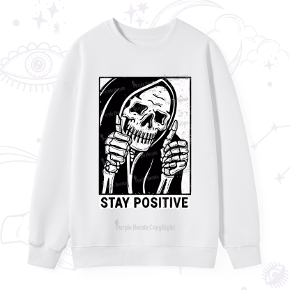 Purplehecate Stay Positive Sweatshirt