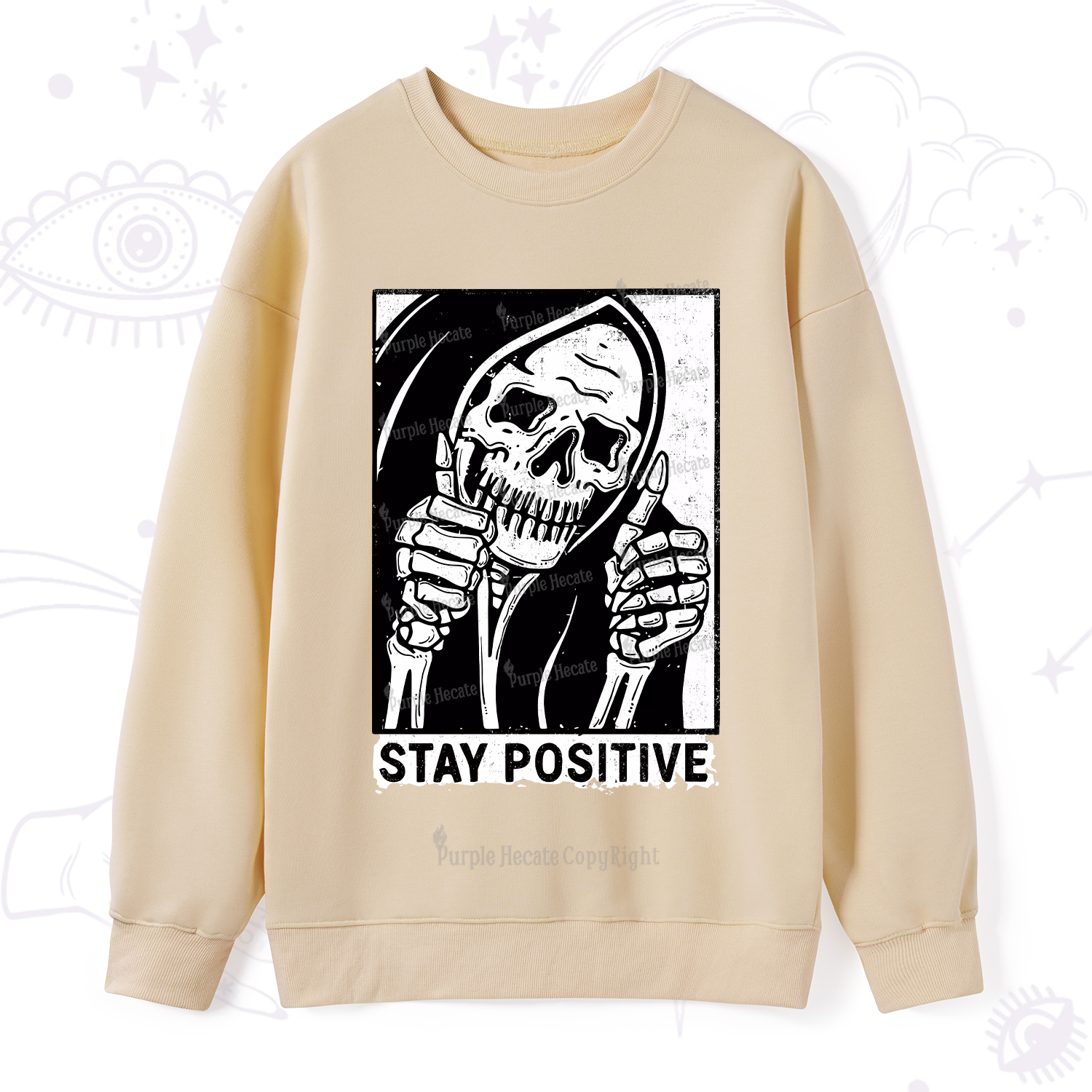 Purplehecate Stay Positive Sweatshirt