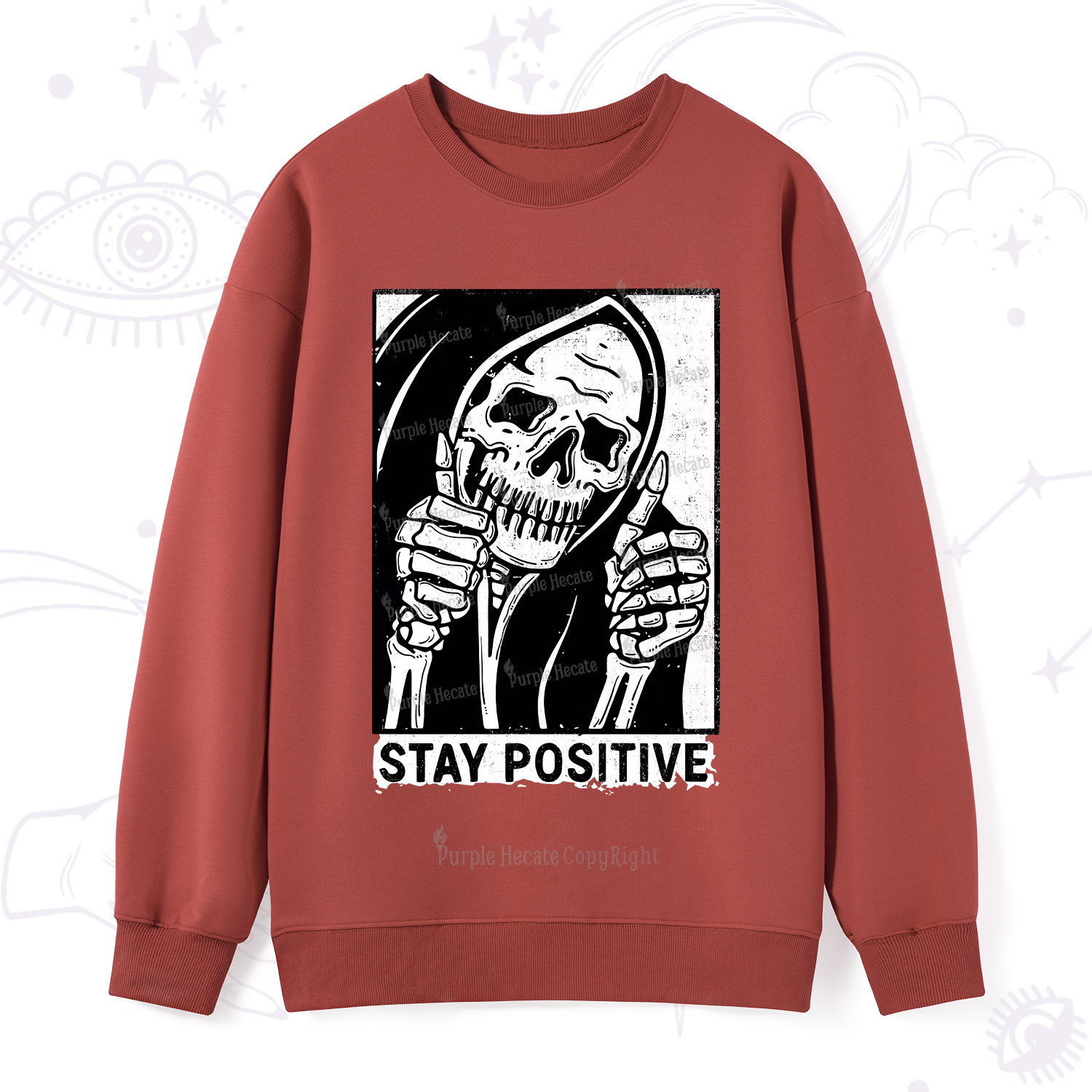 Purplehecate Stay Positive Sweatshirt