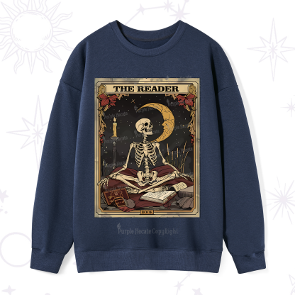 Purplehecate The Reader Tarot Card Sweatshirt