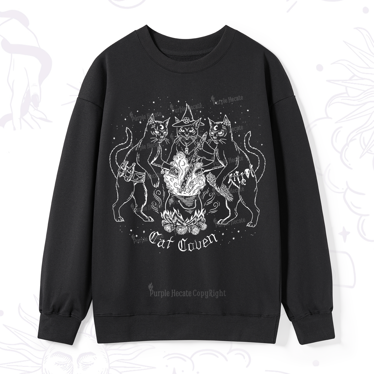 Purplehecate Cat Coven Sweatshirt