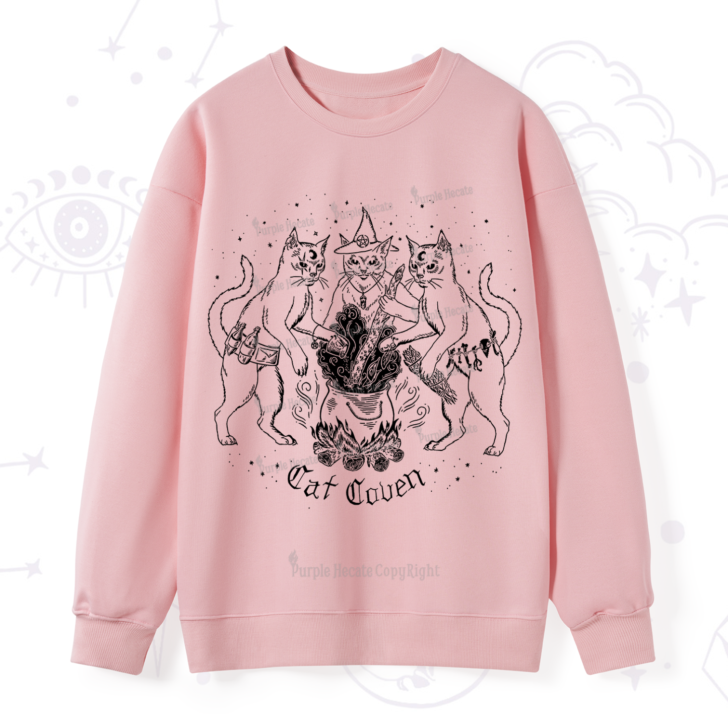 Purplehecate Cat Coven Sweatshirt