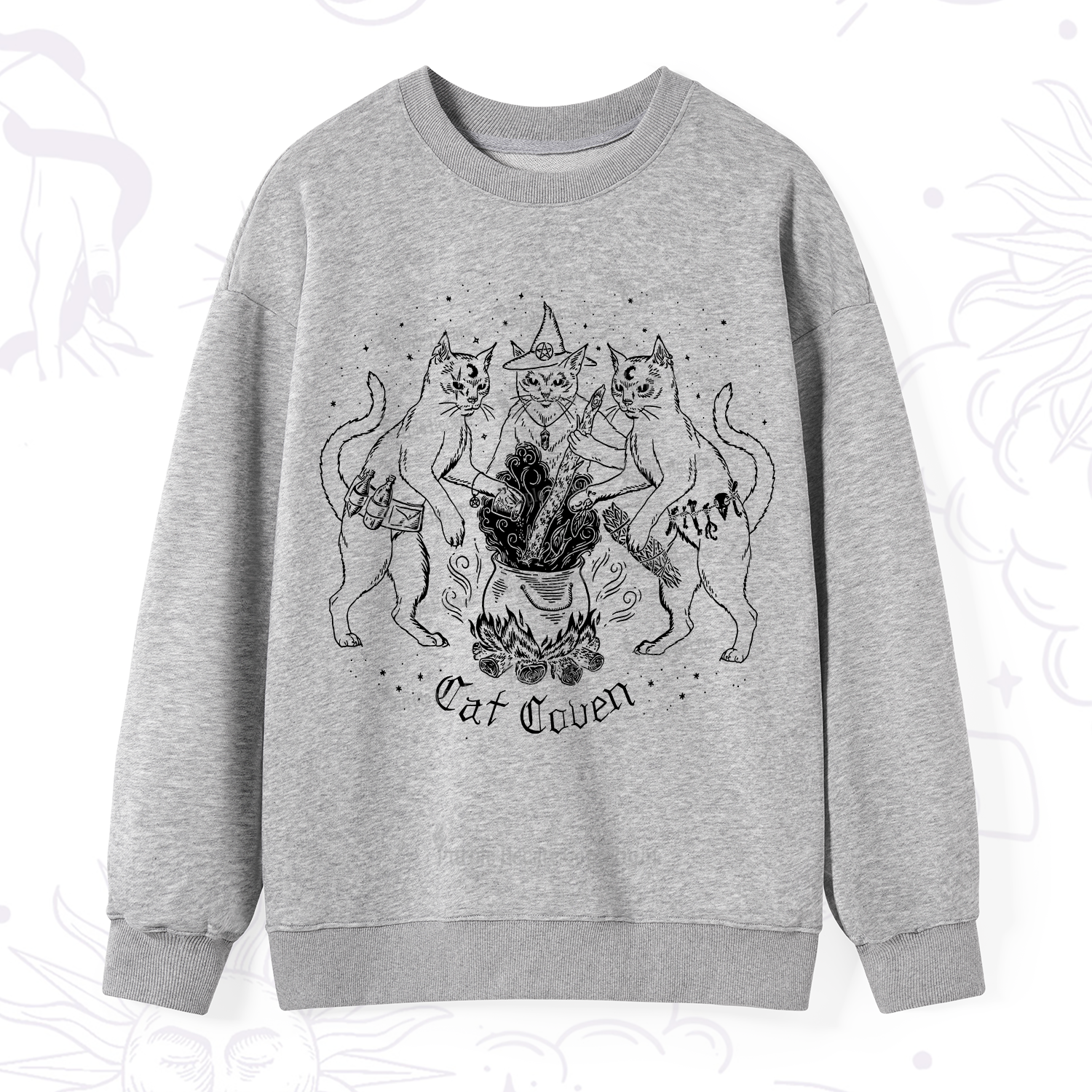 Purplehecate Cat Coven Sweatshirt