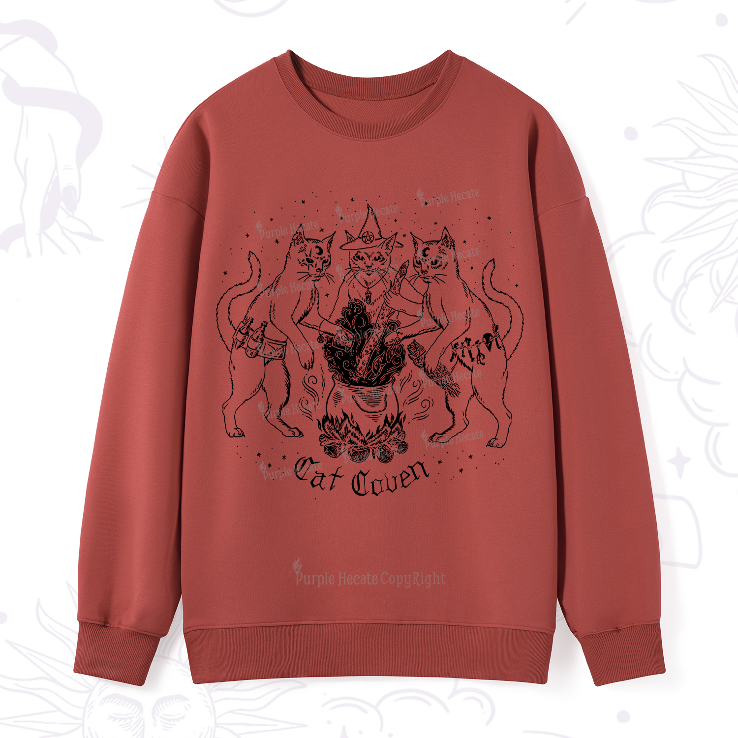 Purplehecate Cat Coven Sweatshirt