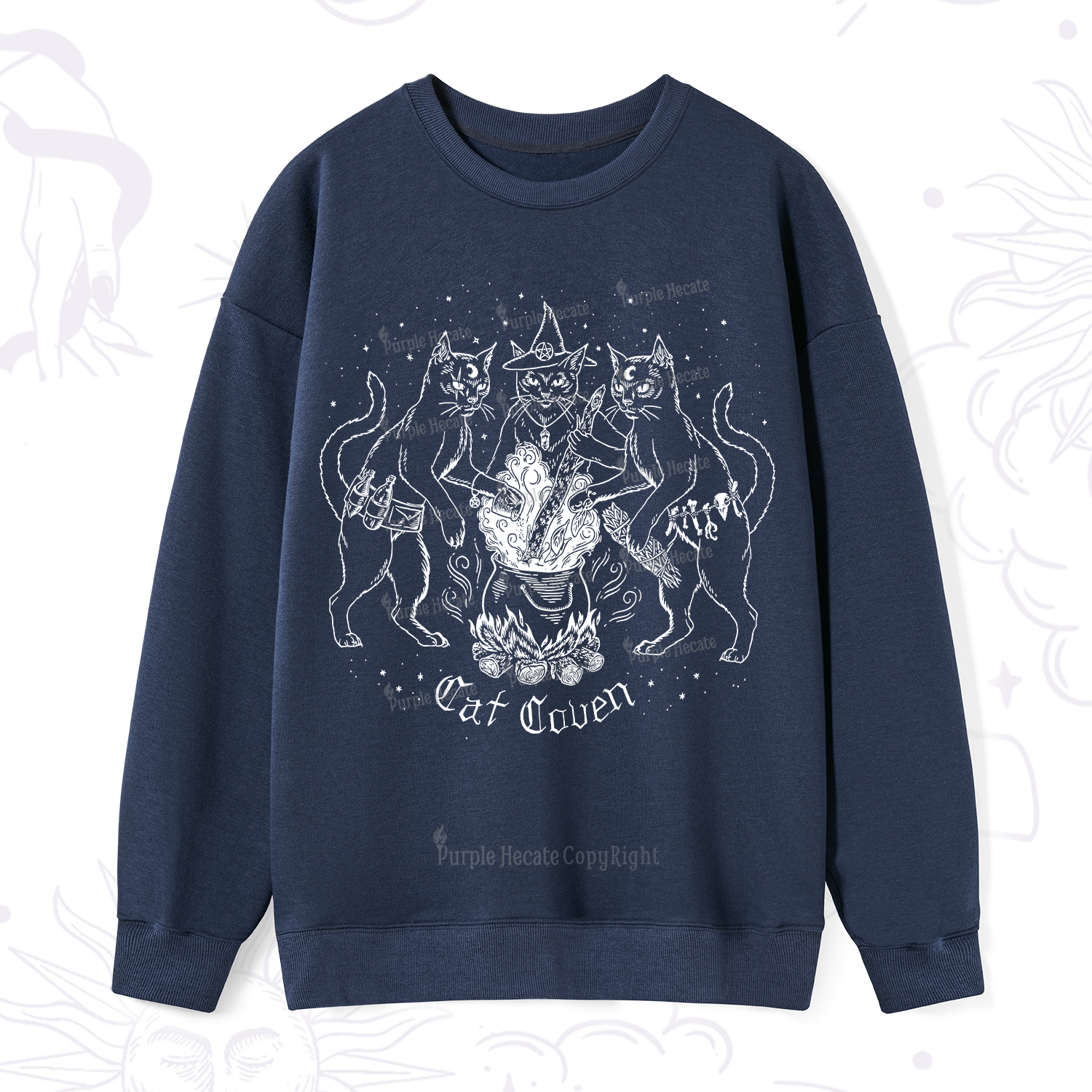 Purplehecate Cat Coven Sweatshirt