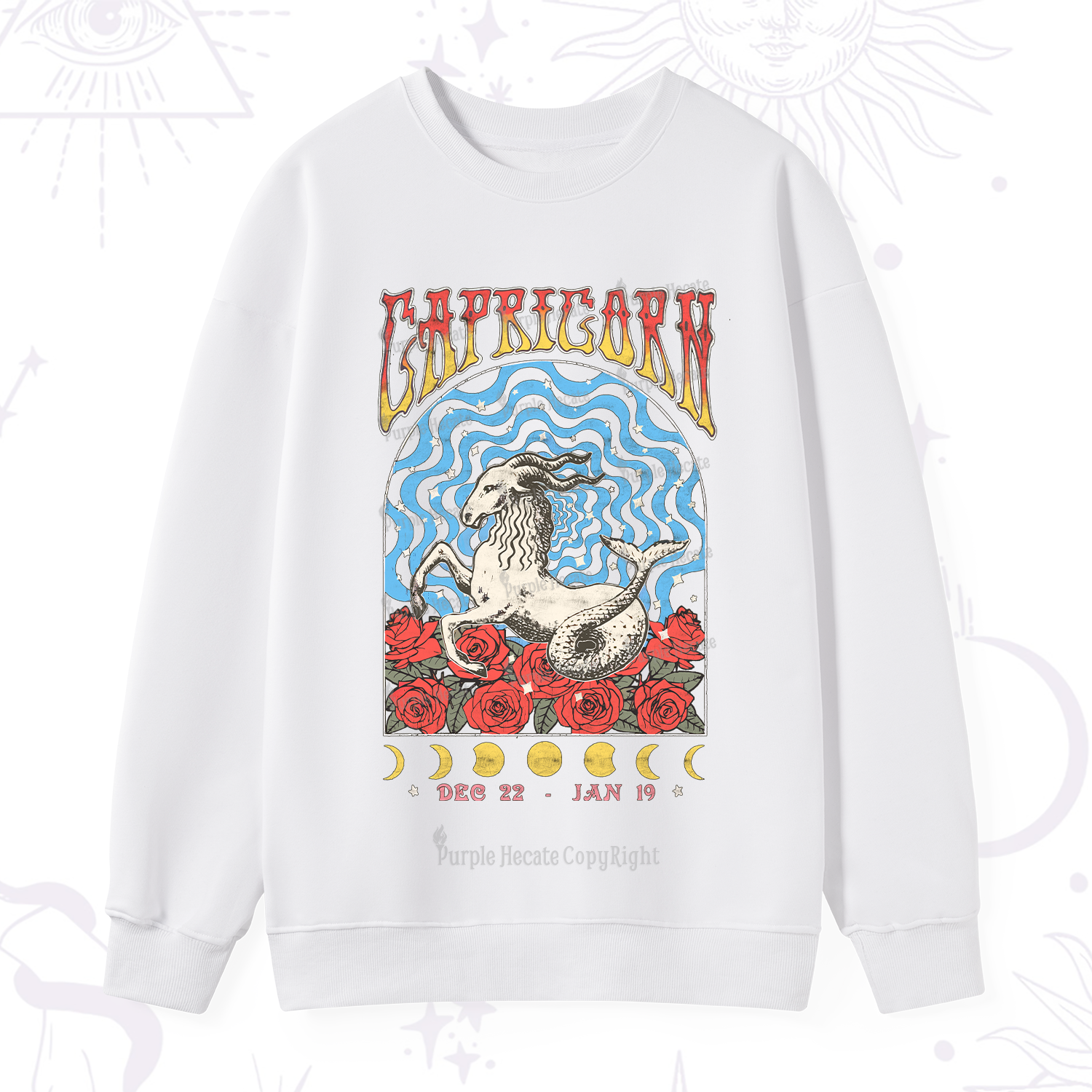 Purplehecate Capricorn Crew Zodiac Sweatshirt