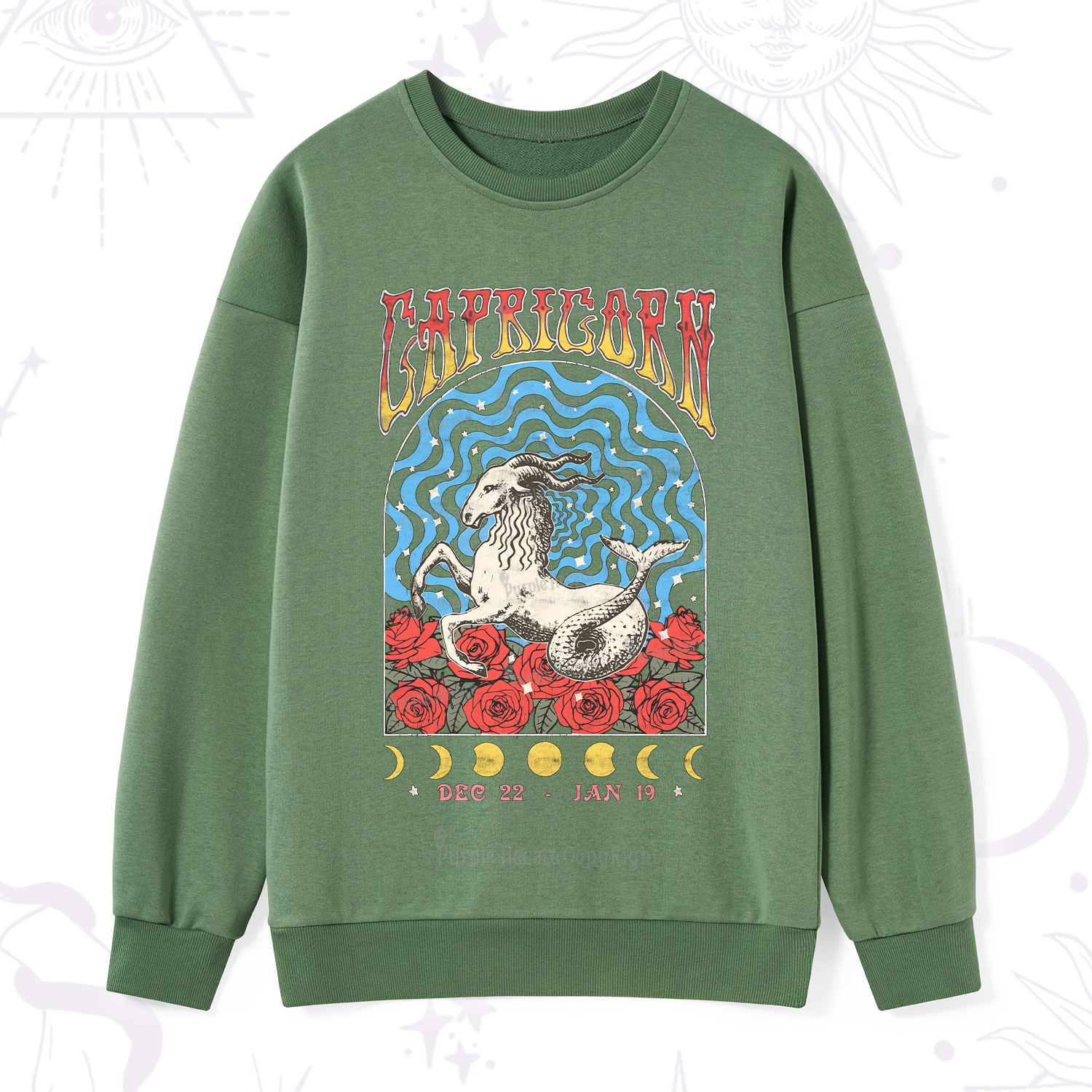 Purplehecate Capricorn Crew Zodiac Sweatshirt