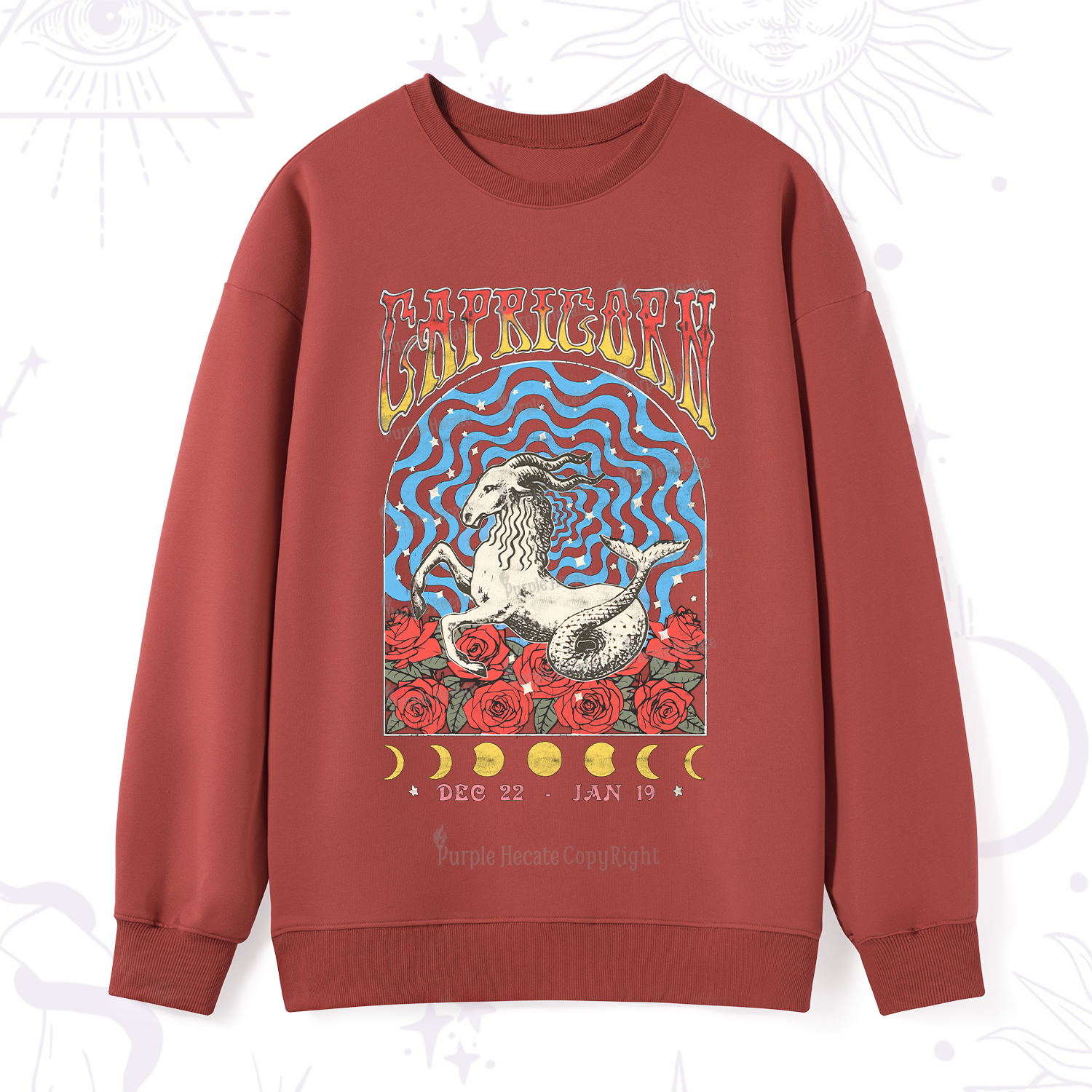 Purplehecate Capricorn Crew Zodiac Sweatshirt