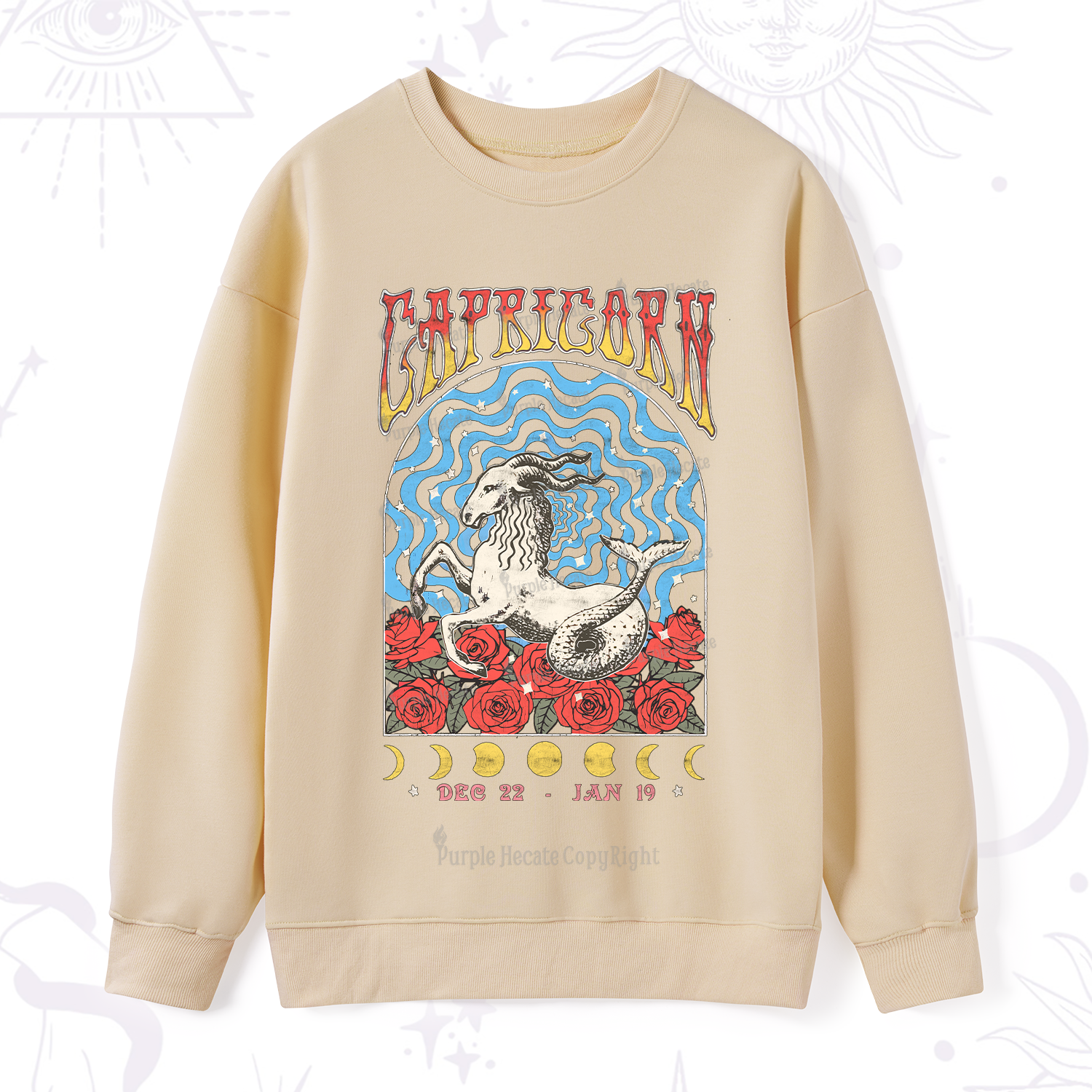 Purplehecate Capricorn Crew Zodiac Sweatshirt