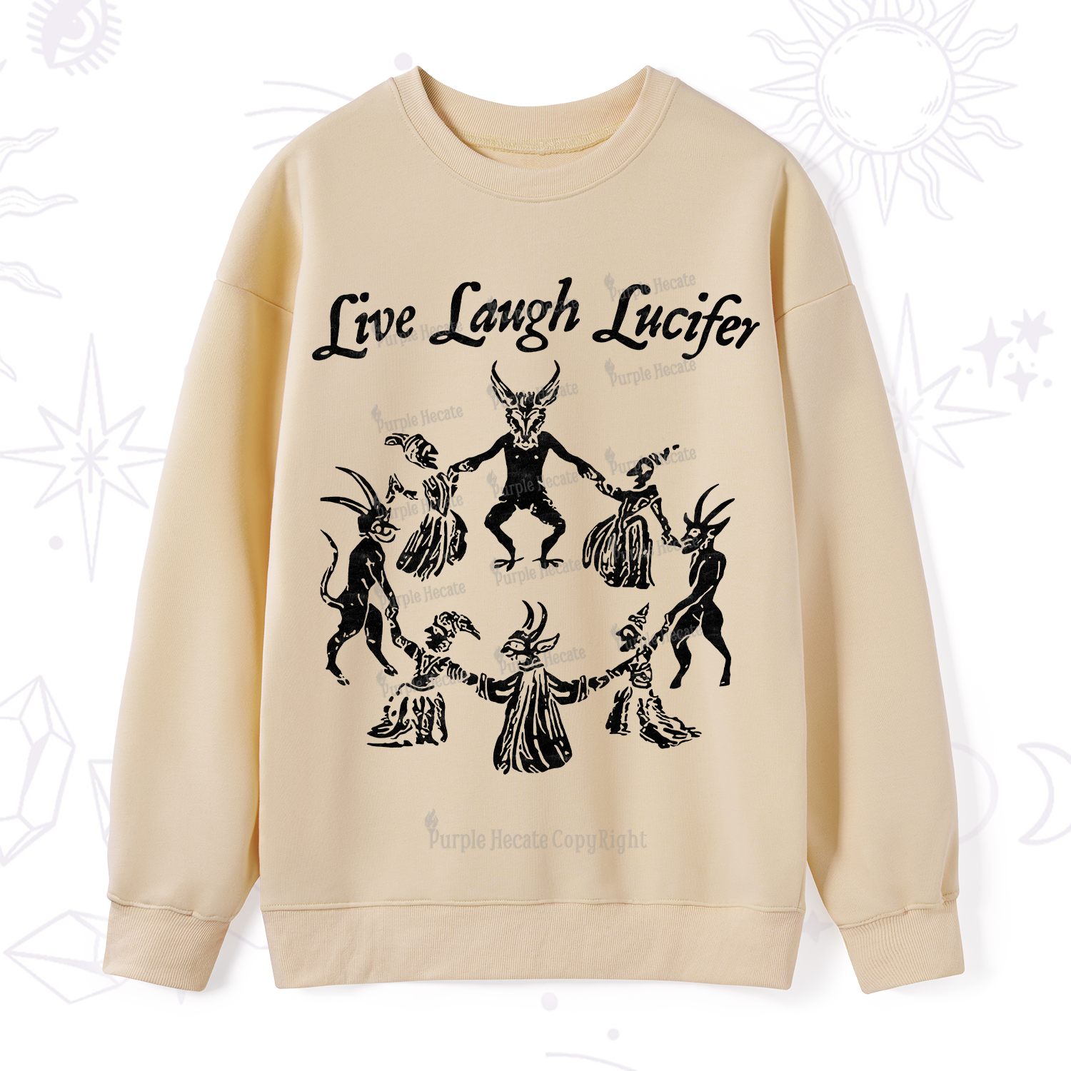 Purplehecate Live Laugh Lucifer Sweatshirt