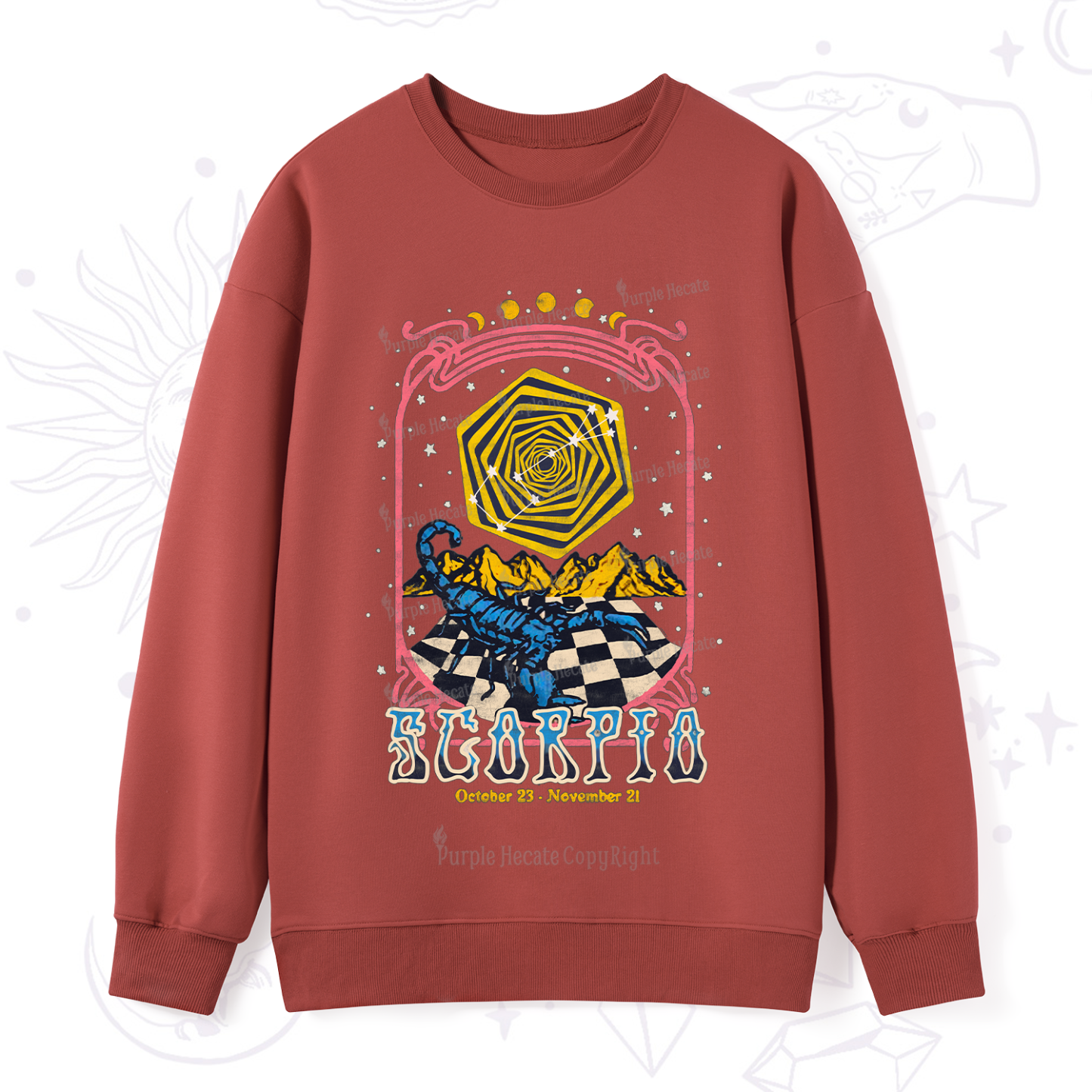 Purplehecate Scorpio Crew Zodiac Sweatshirt