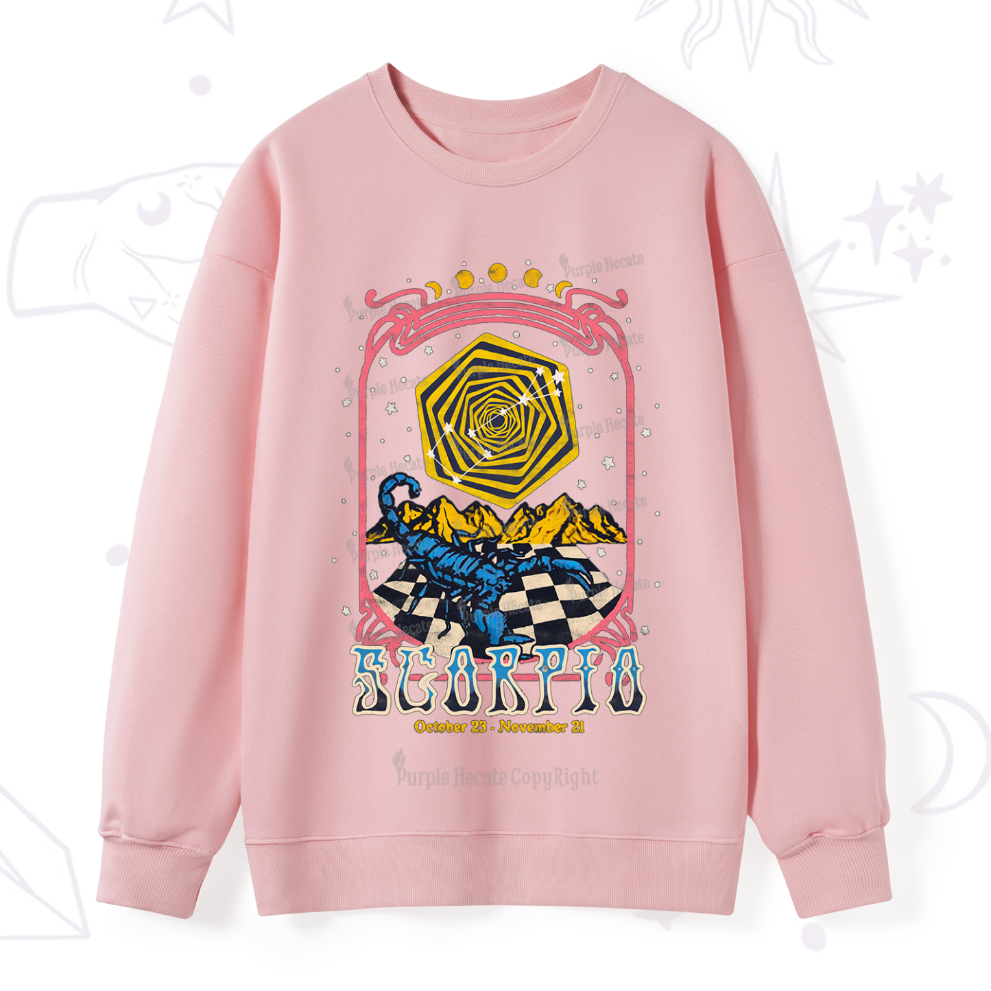 Purplehecate Scorpio Crew Zodiac Sweatshirt