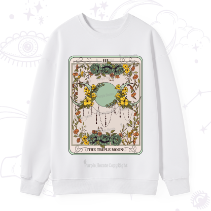 Purplehecate The Triple Moon Tarot Sweatshirt