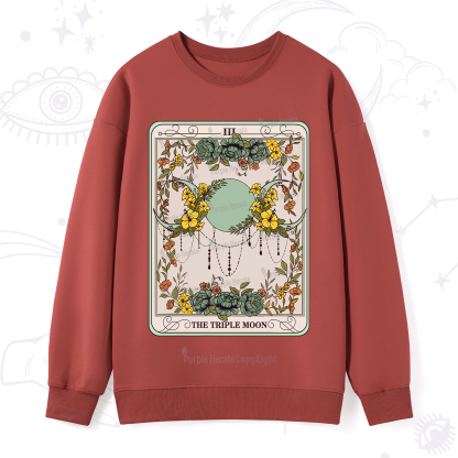 Purplehecate The Triple Moon Tarot Sweatshirt
