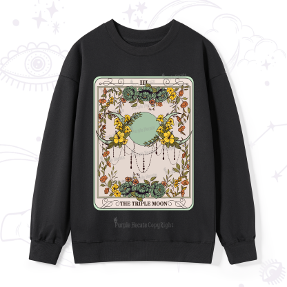 Purplehecate The Triple Moon Tarot Sweatshirt