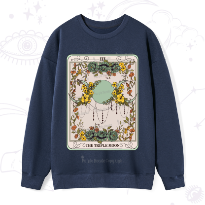 Purplehecate The Triple Moon Tarot Sweatshirt