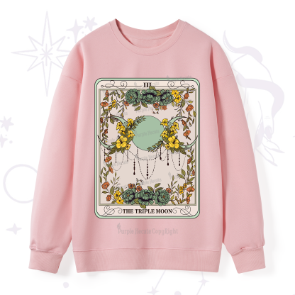 Purplehecate The Triple Moon Tarot Sweatshirt