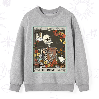 Purplehecate The Reader Tarot Card Sweatshirt