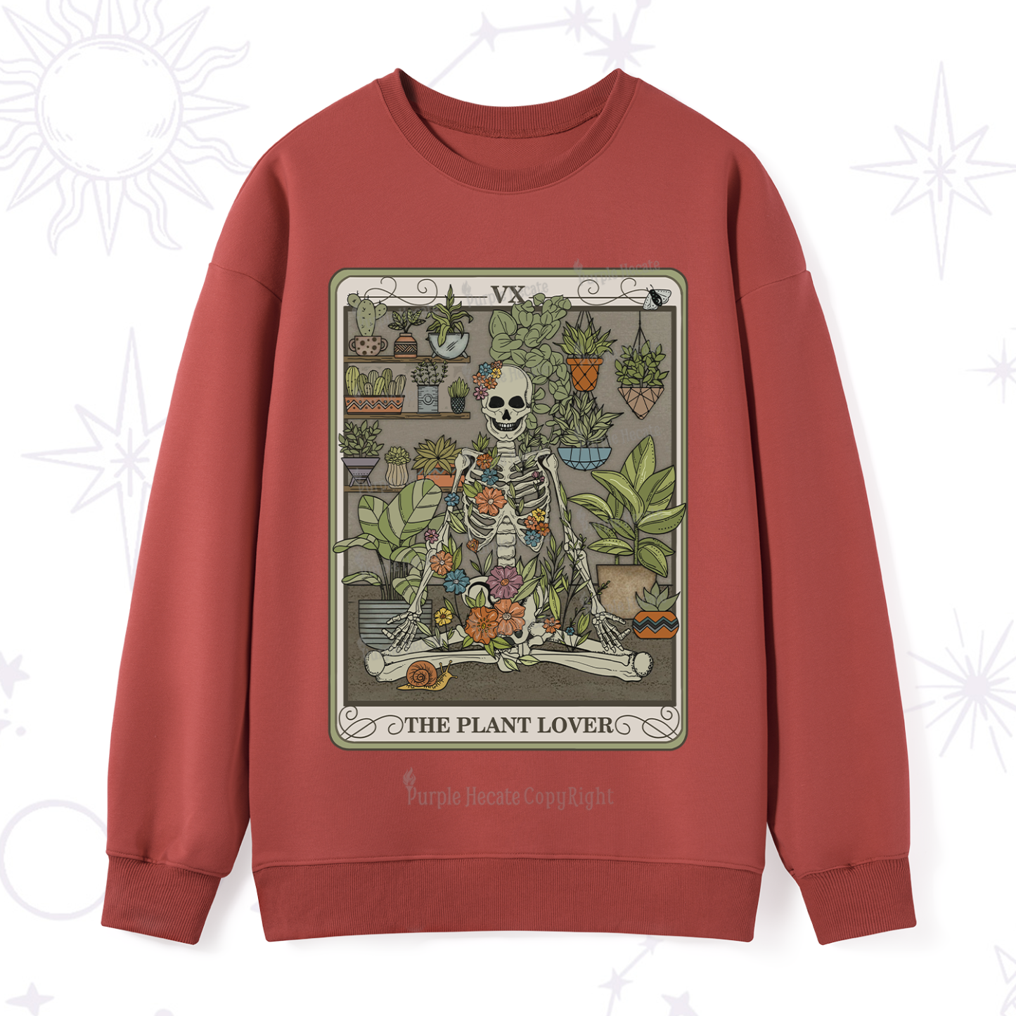 Purplehecate The Plant Lover Tarot Sweatshirt