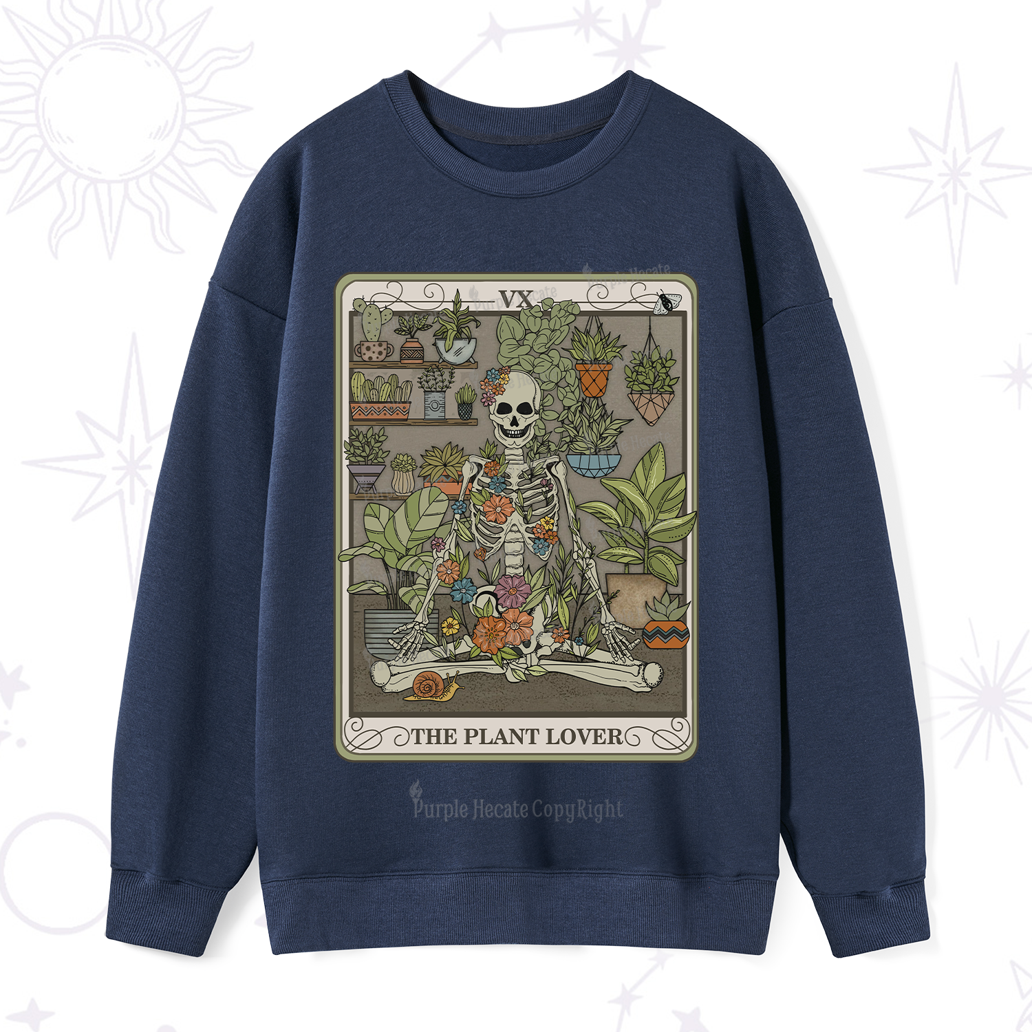Purplehecate The Plant Lover Tarot Sweatshirt