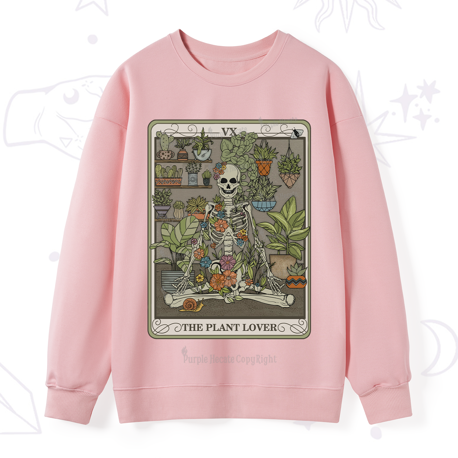 Purplehecate The Plant Lover Tarot Sweatshirt