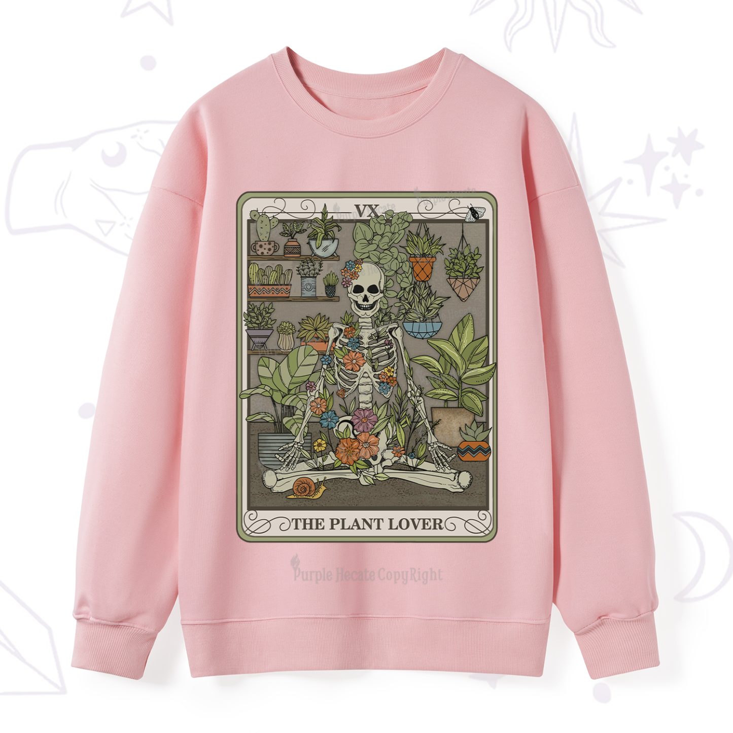 Purplehecate The Plant Lover Tarot Sweatshirt