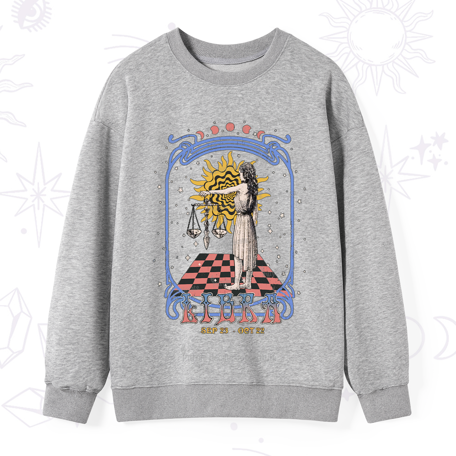 Purplehecate Libra Crew Zodiac Sweatshirt
