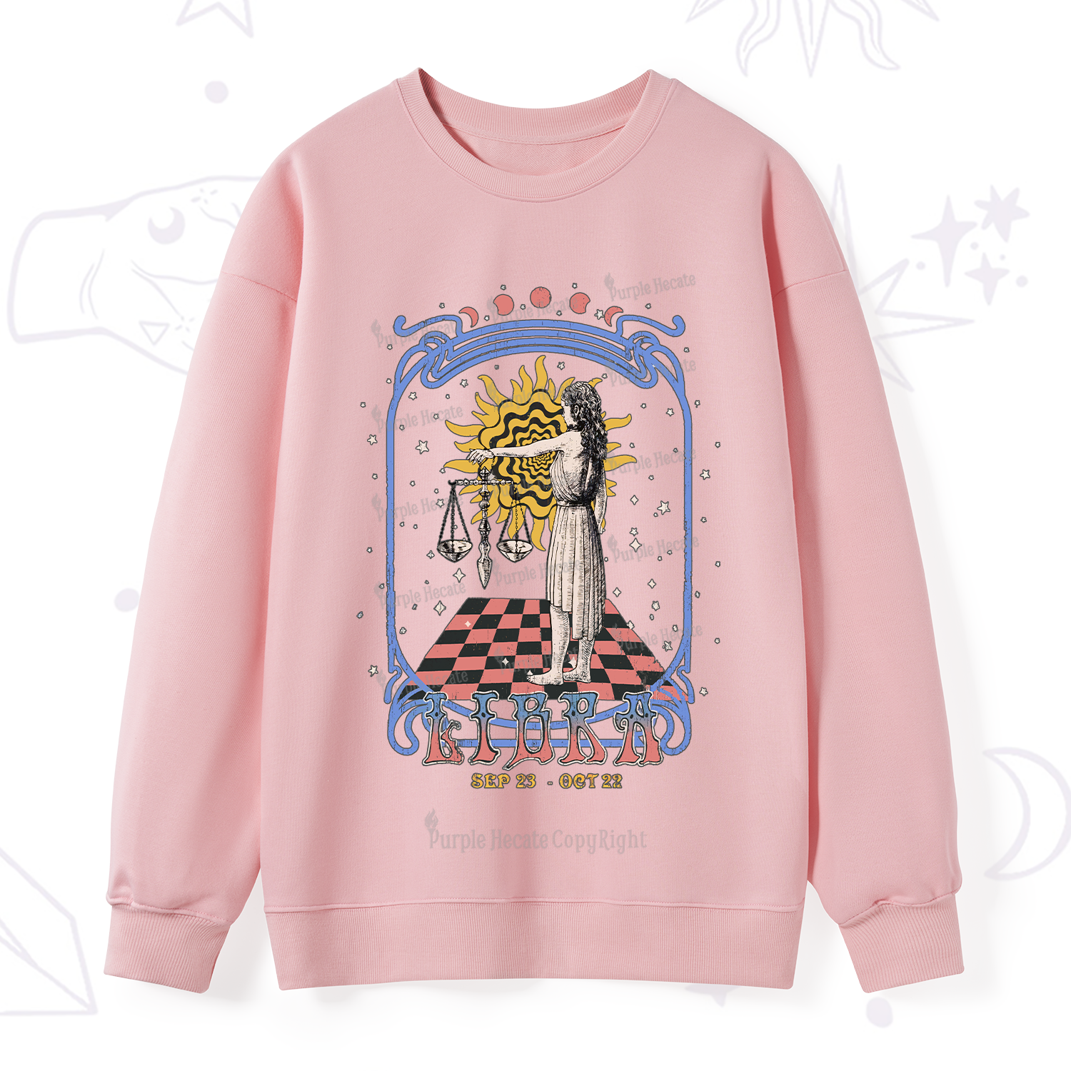 Purplehecate Libra Crew Zodiac Sweatshirt