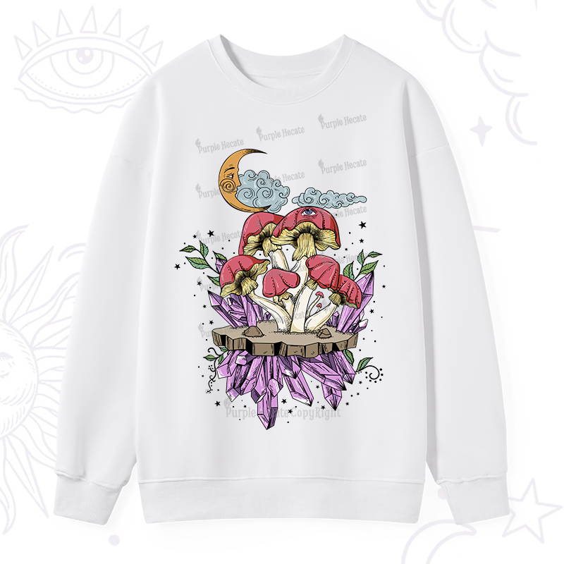 Purplehecate Fantasy Mushroom Sweatshirt
