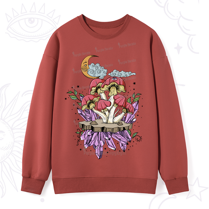 Purplehecate Fantasy Mushroom Sweatshirt