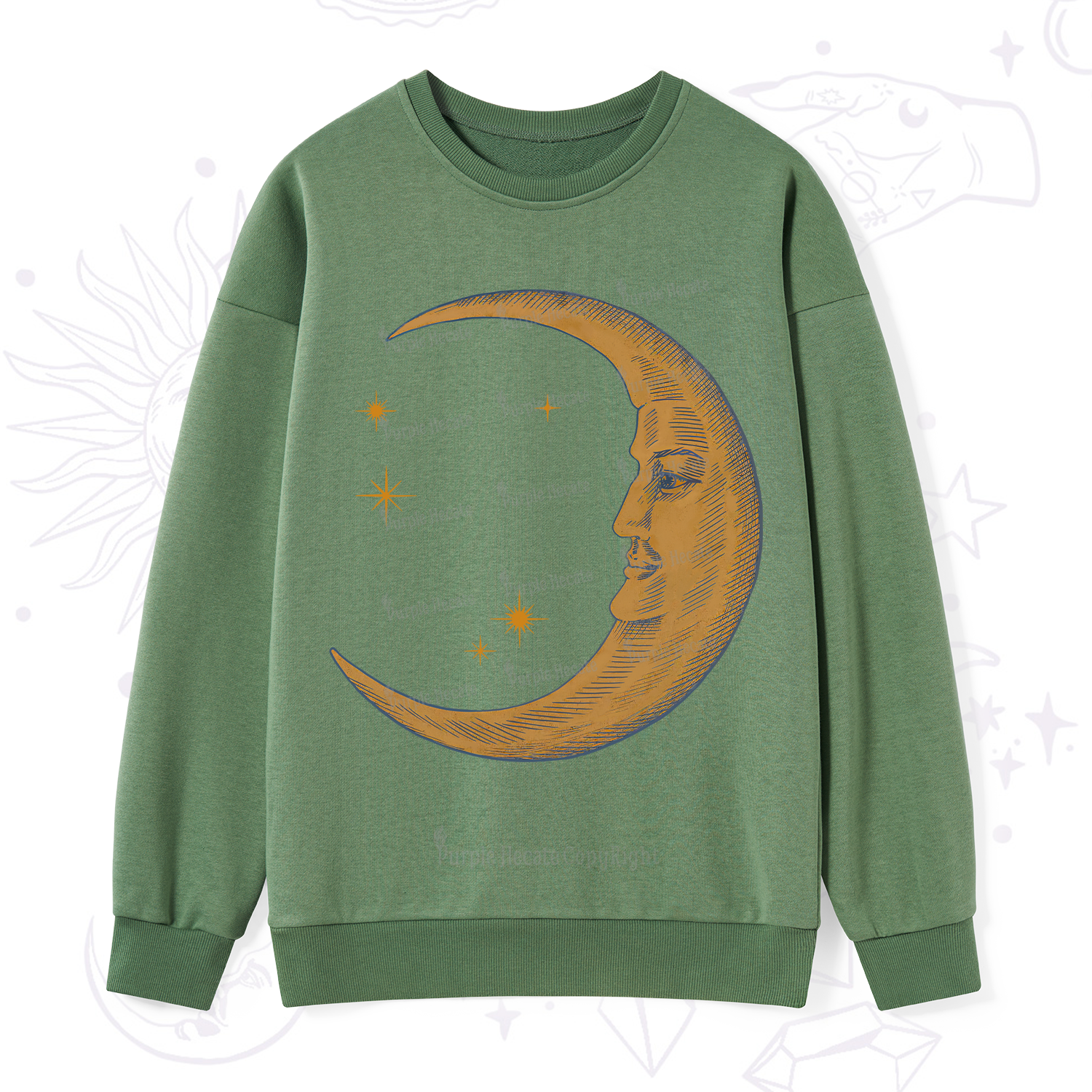 Purplehecate Celestial Moon Sweatshirt