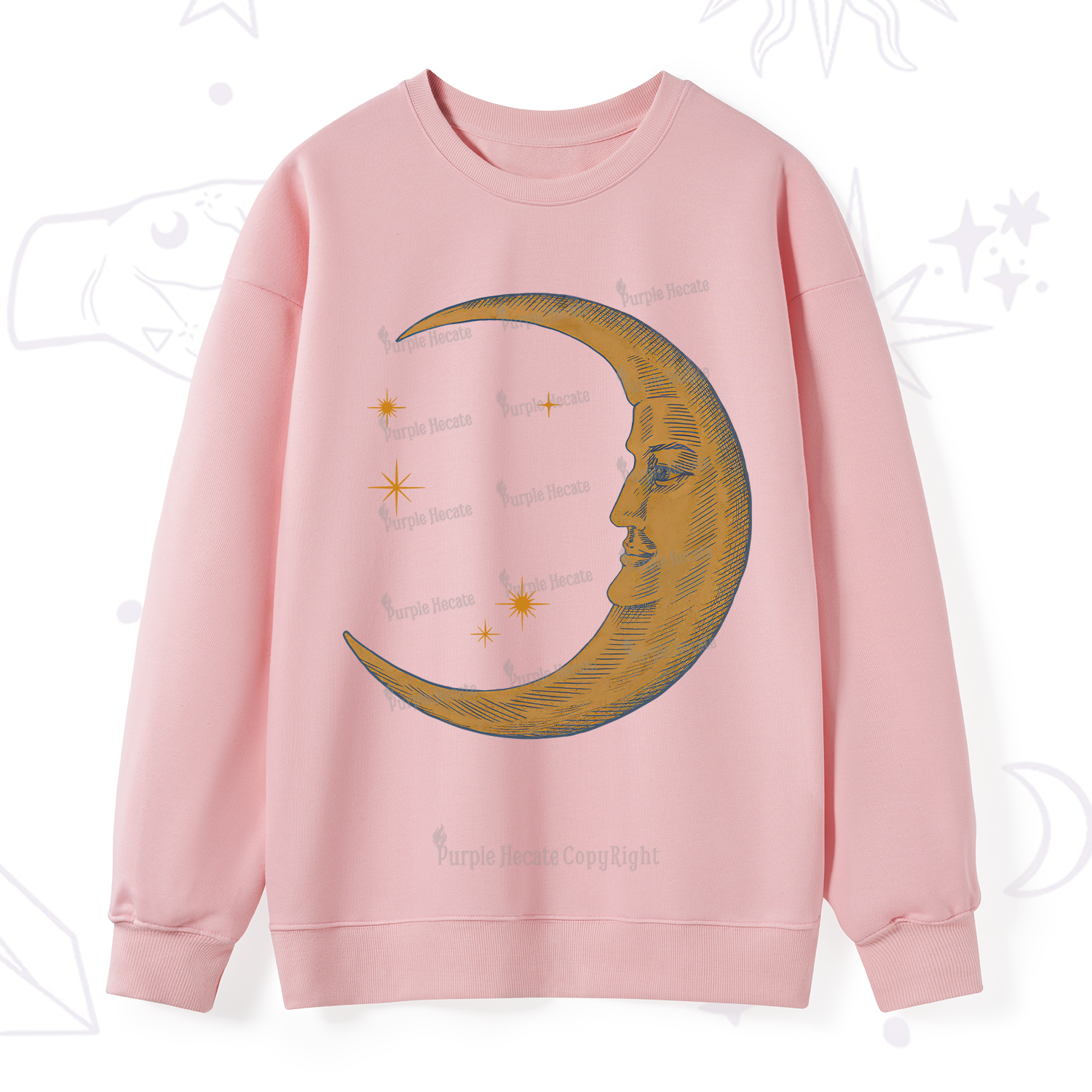 Purplehecate Celestial Moon Sweatshirt