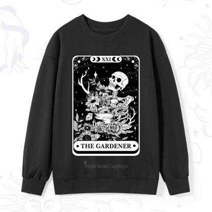 Purplehecate The Gardener Tarot Card Sweatshirt