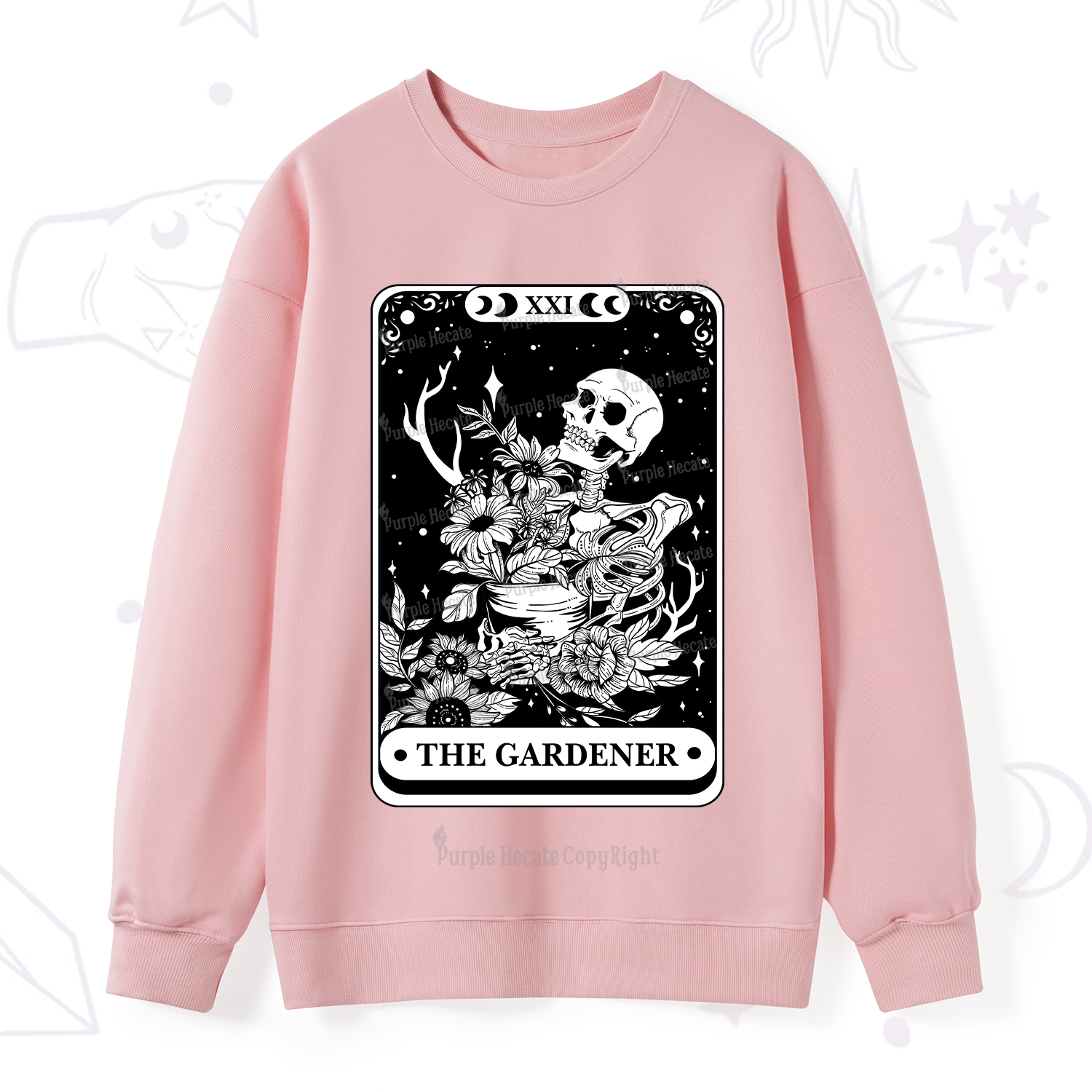 Purplehecate The Gardener Tarot Card Sweatshirt