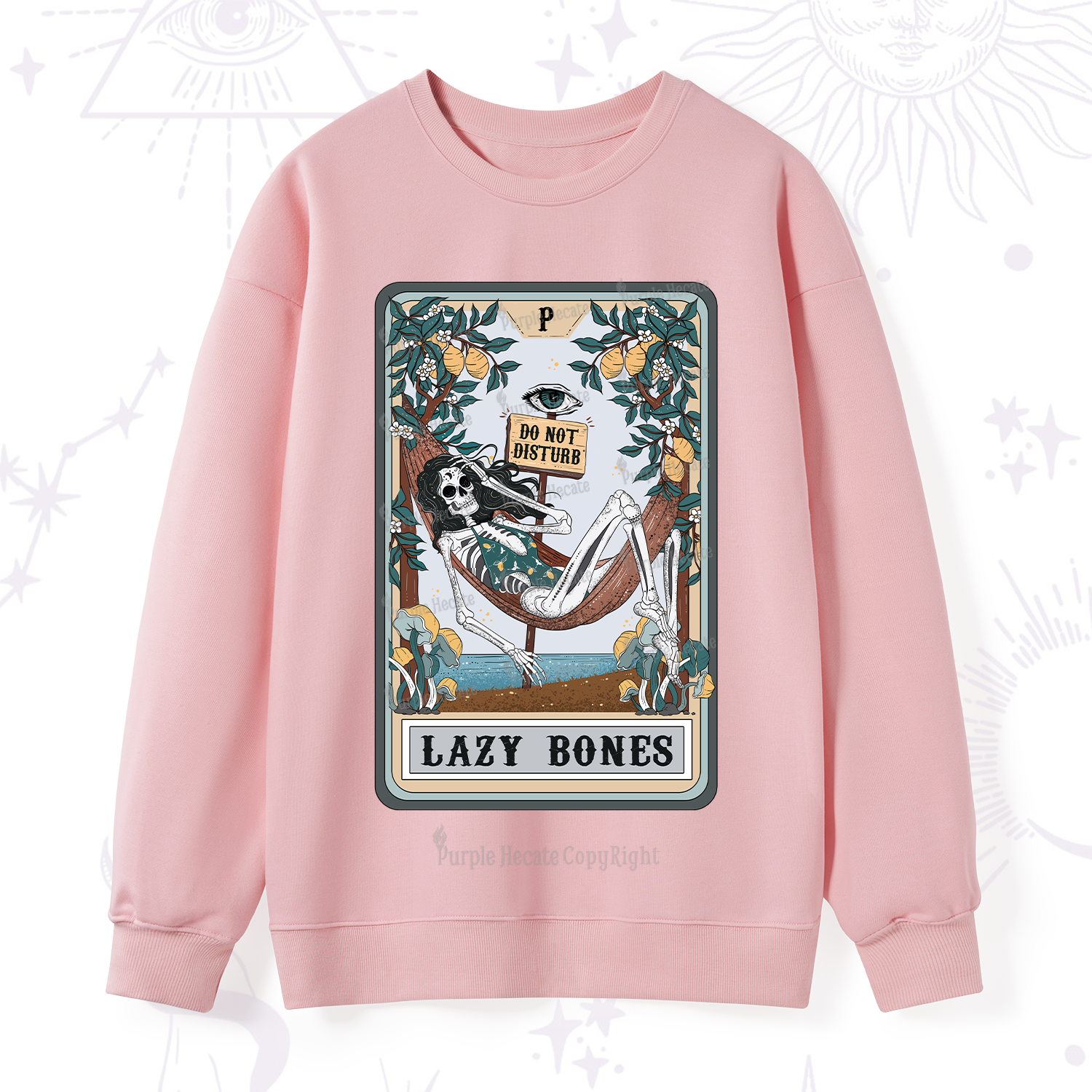 Purplehecate The Lazy Bones Tarot Sweatshirt