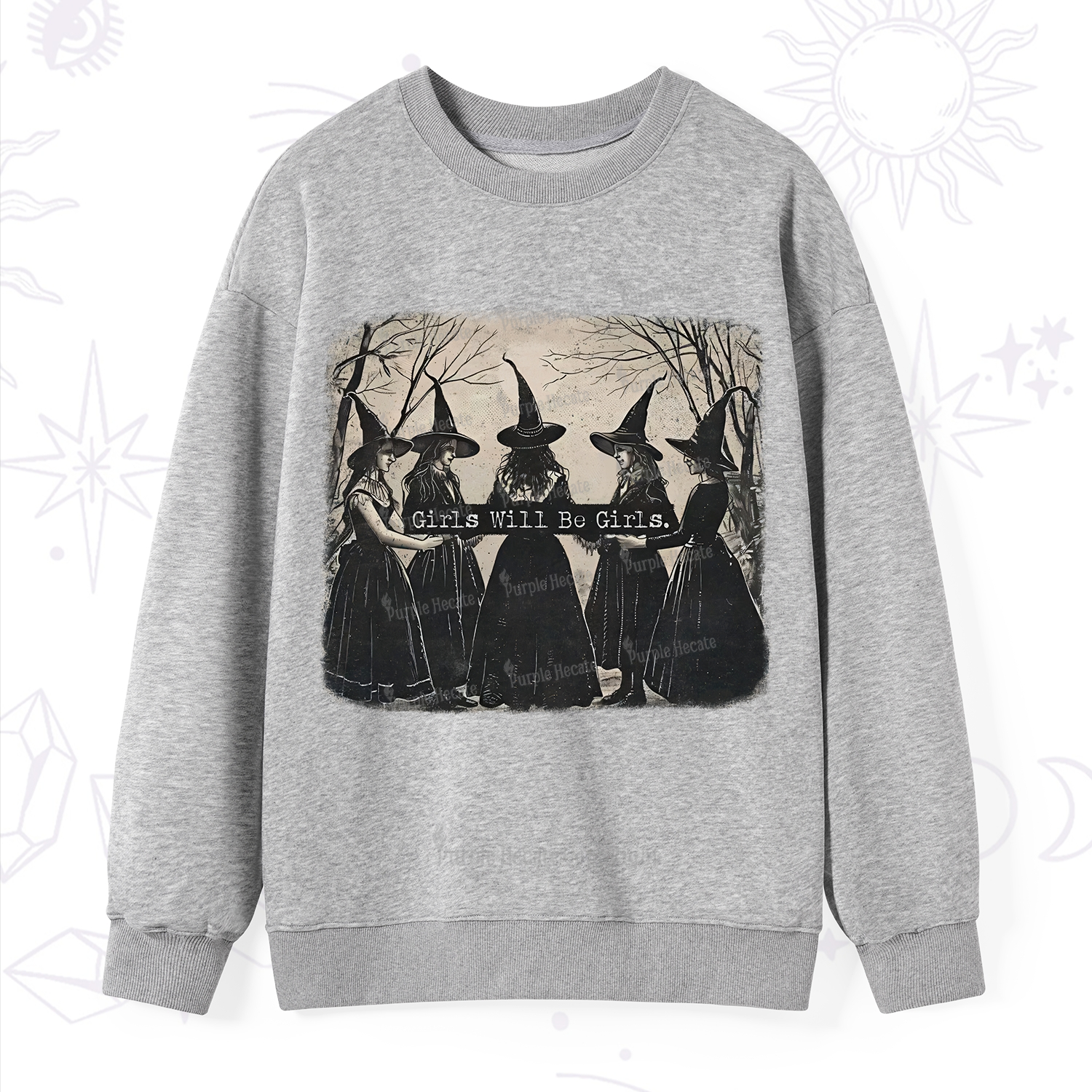 Purplehecate Girls Will Be Girls Witch Sweatshirt