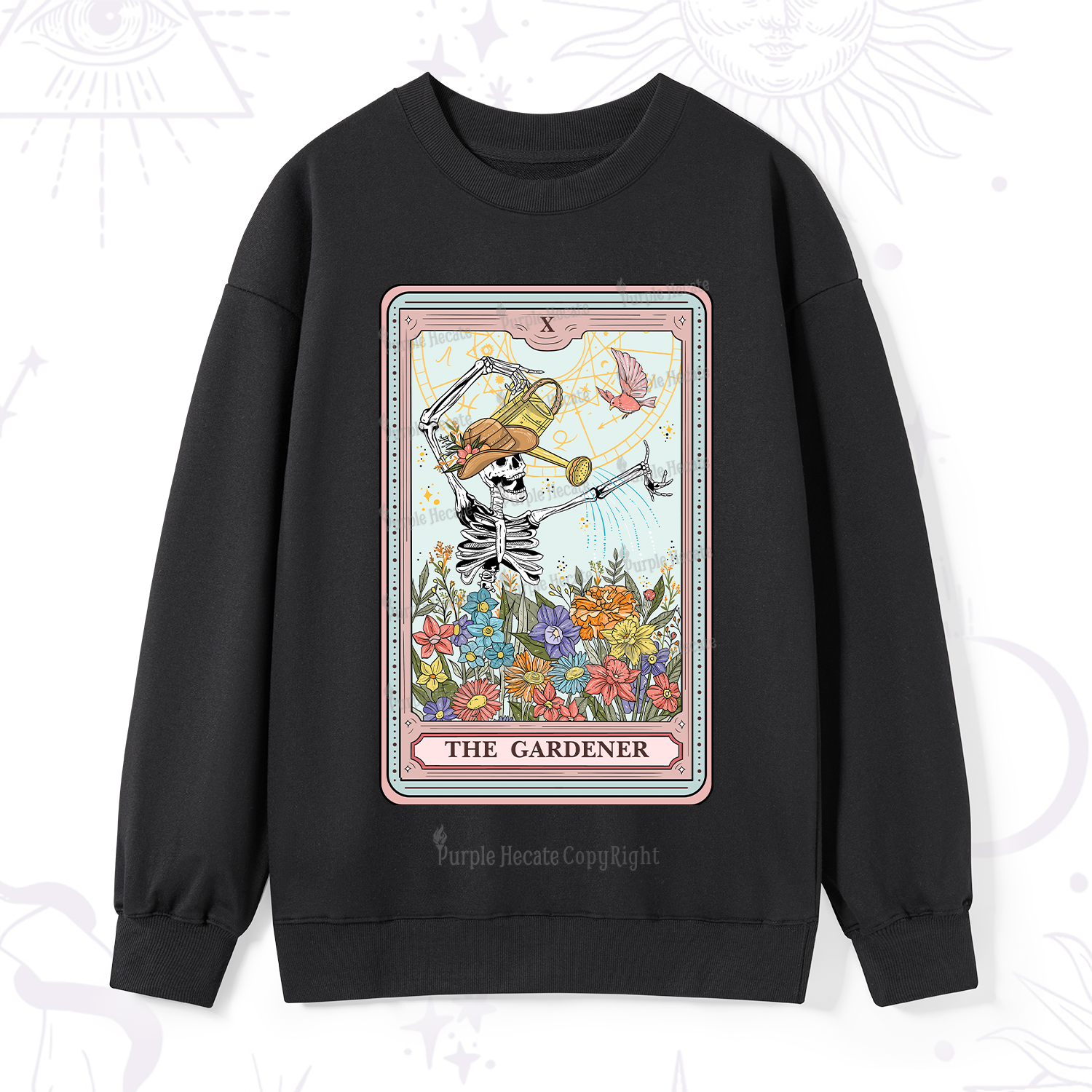 Purplehecate The Gardener Tarot Sweatshirt