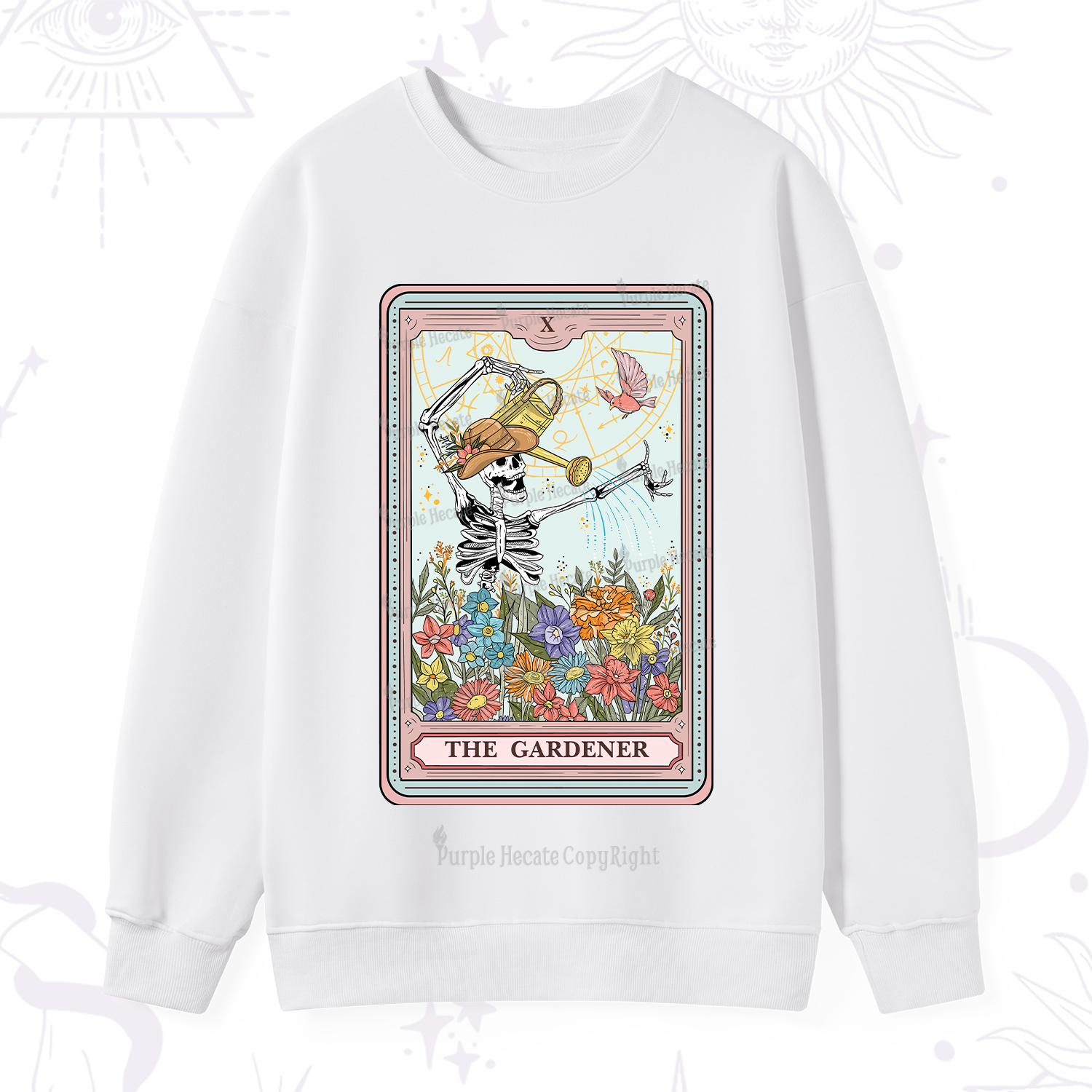 Purplehecate The Gardener Tarot Sweatshirt