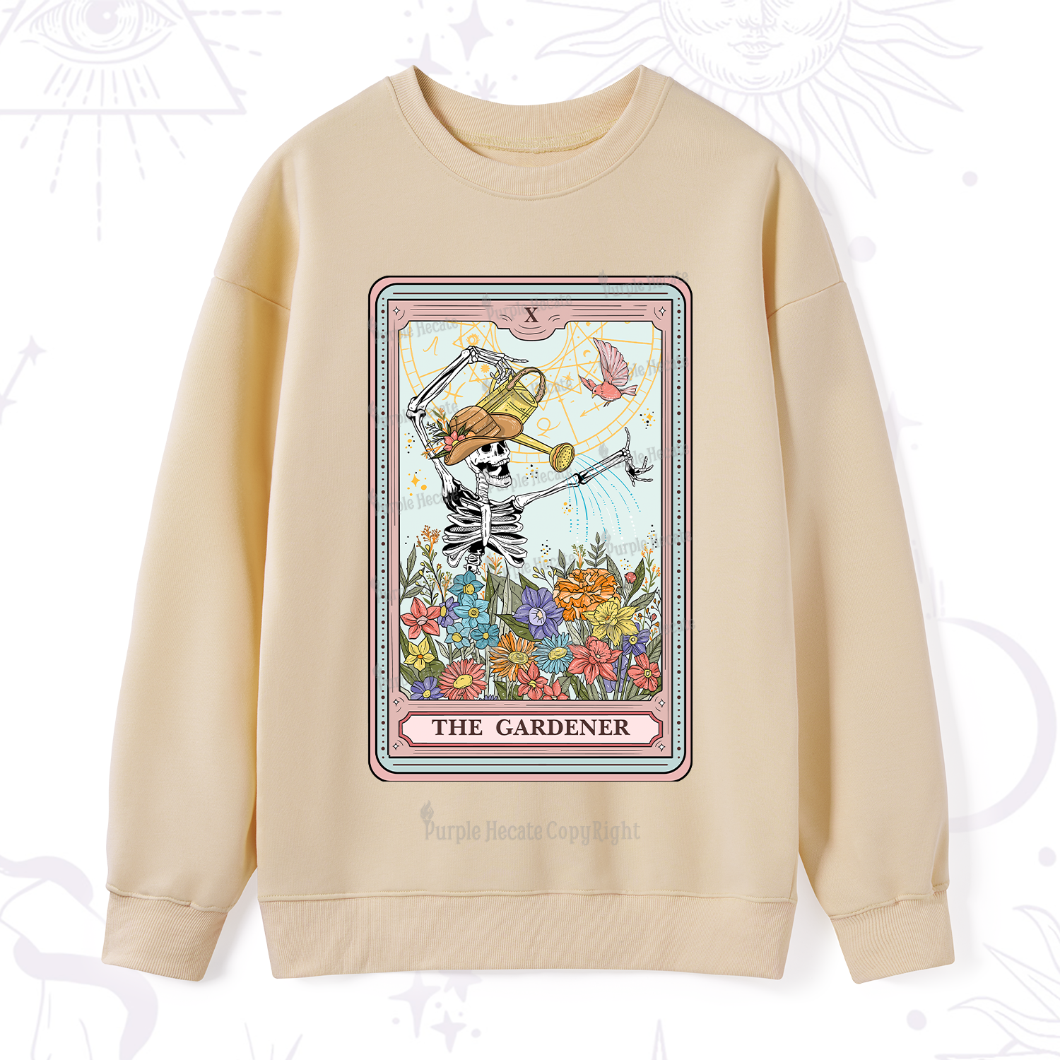 Purplehecate The Gardener Tarot Sweatshirt