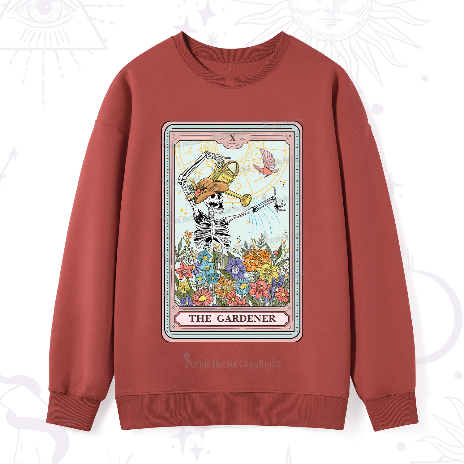 Purplehecate The Gardener Tarot Sweatshirt