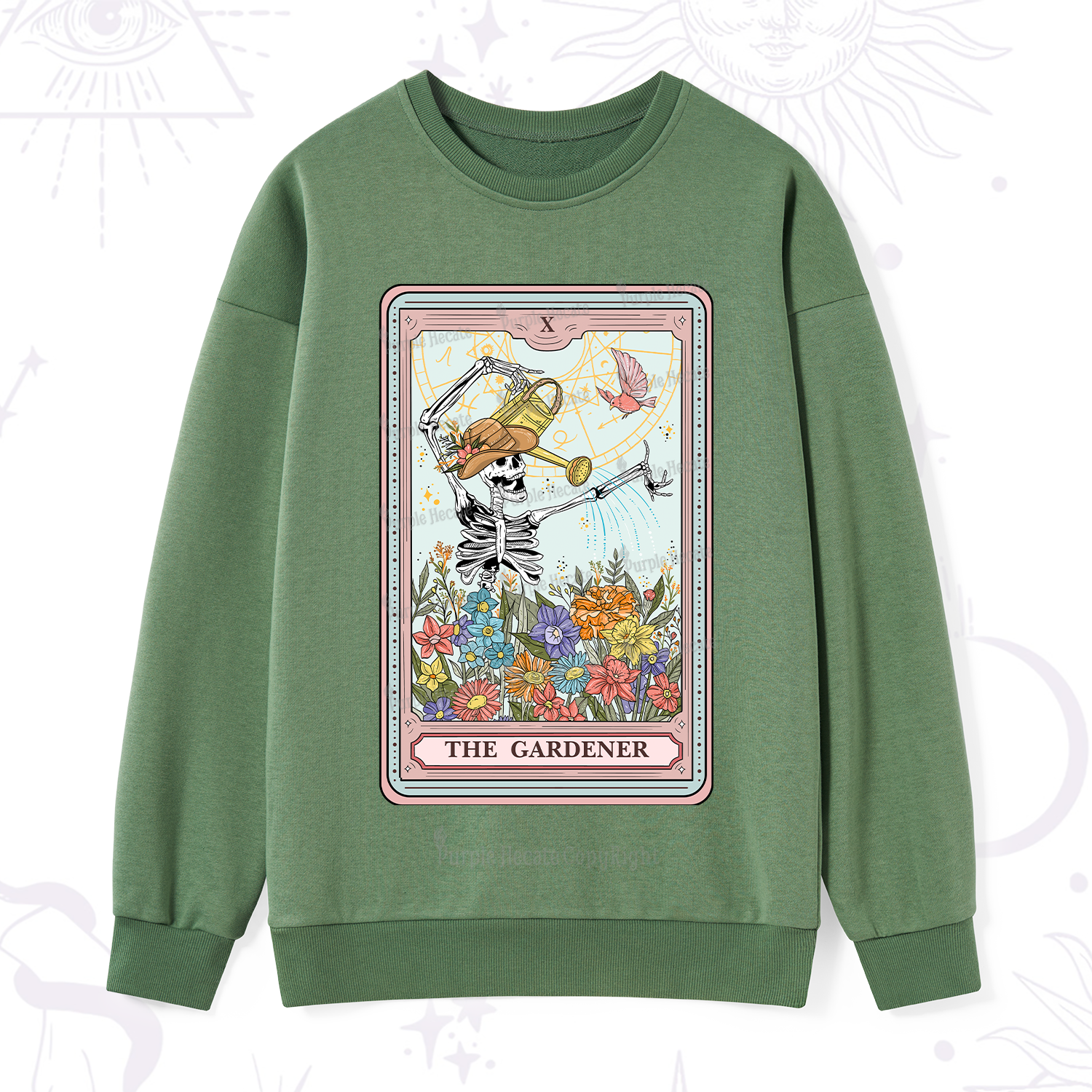 Purplehecate The Gardener Tarot Sweatshirt