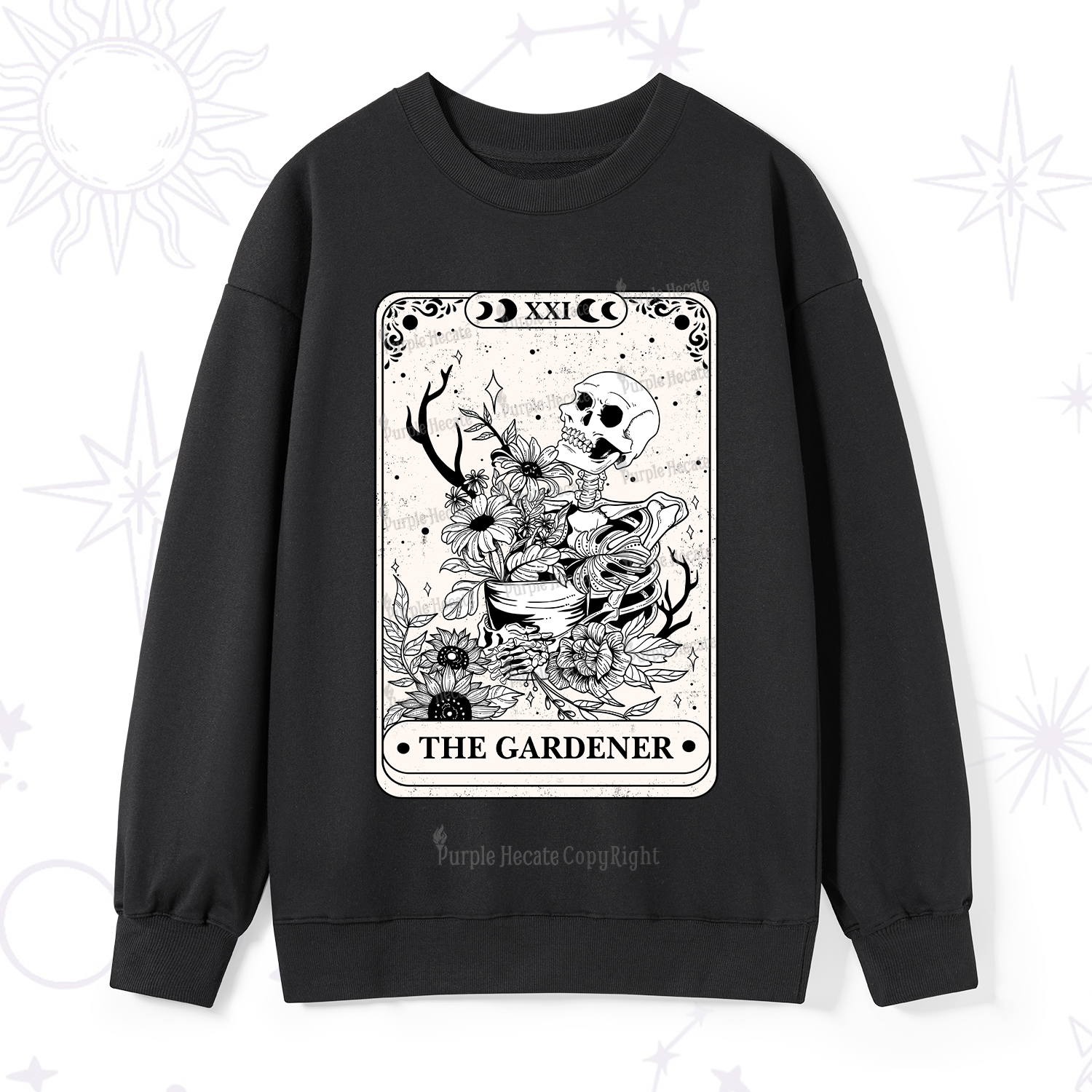 Purplehecate The Gardener Tarot Sweatshirt