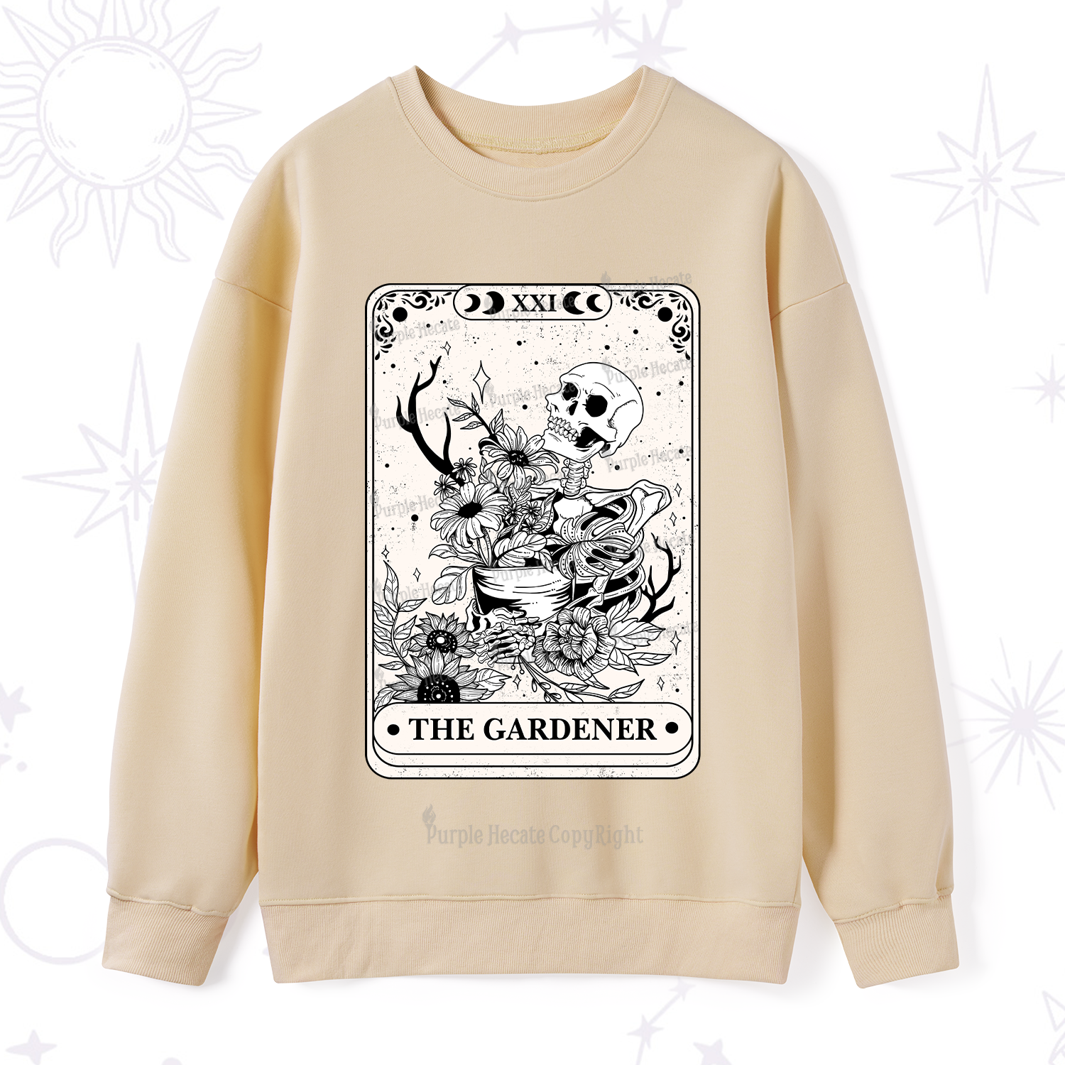 Purplehecate The Gardener Tarot Sweatshirt