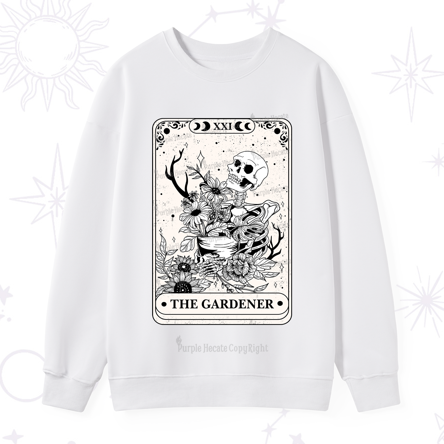 Purplehecate The Gardener Tarot Sweatshirt