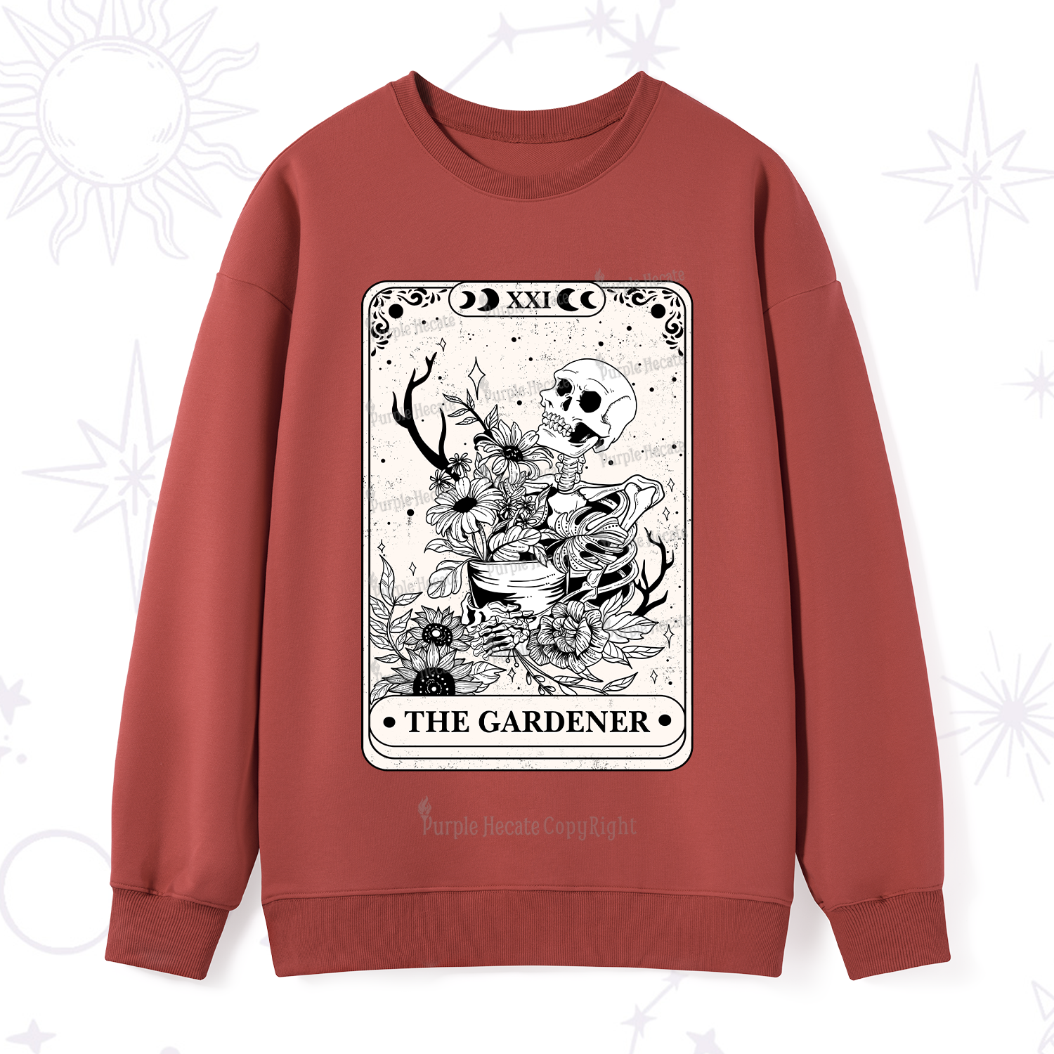 Purplehecate The Gardener Tarot Sweatshirt