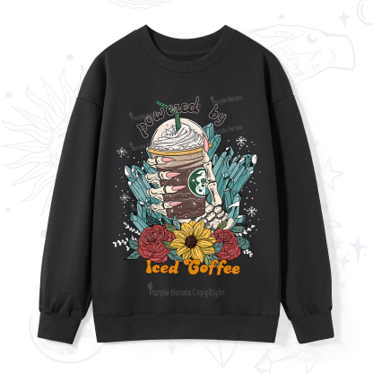Purplehecate Powered By Ice Coffee Sweatshirt